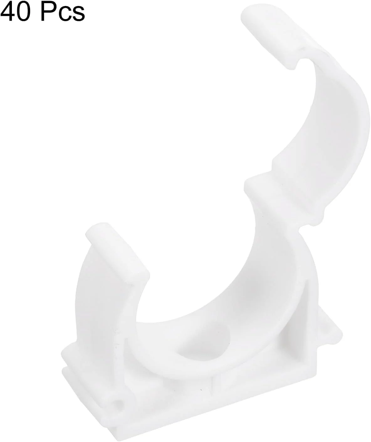 sourcing map 40 عدد بست لوله PPR نوع U، گیره های اتصالات، کانکتورهای داخلی 32 میلی متری سفید، اتصال سریع برای شلنگ، لوله برق، لوازم منزل، تفنگ میخکوب، سوراخکاری sourcing map 40 عدد بست لوله PPR نوع U، گیره های اتصالات، کانکتورهای داخلی 32 میلی متری سفید، اتصال سریع برای شلنگ، لوله برق، لوازم منزل، تفنگ میخکوب، سوراخکاری