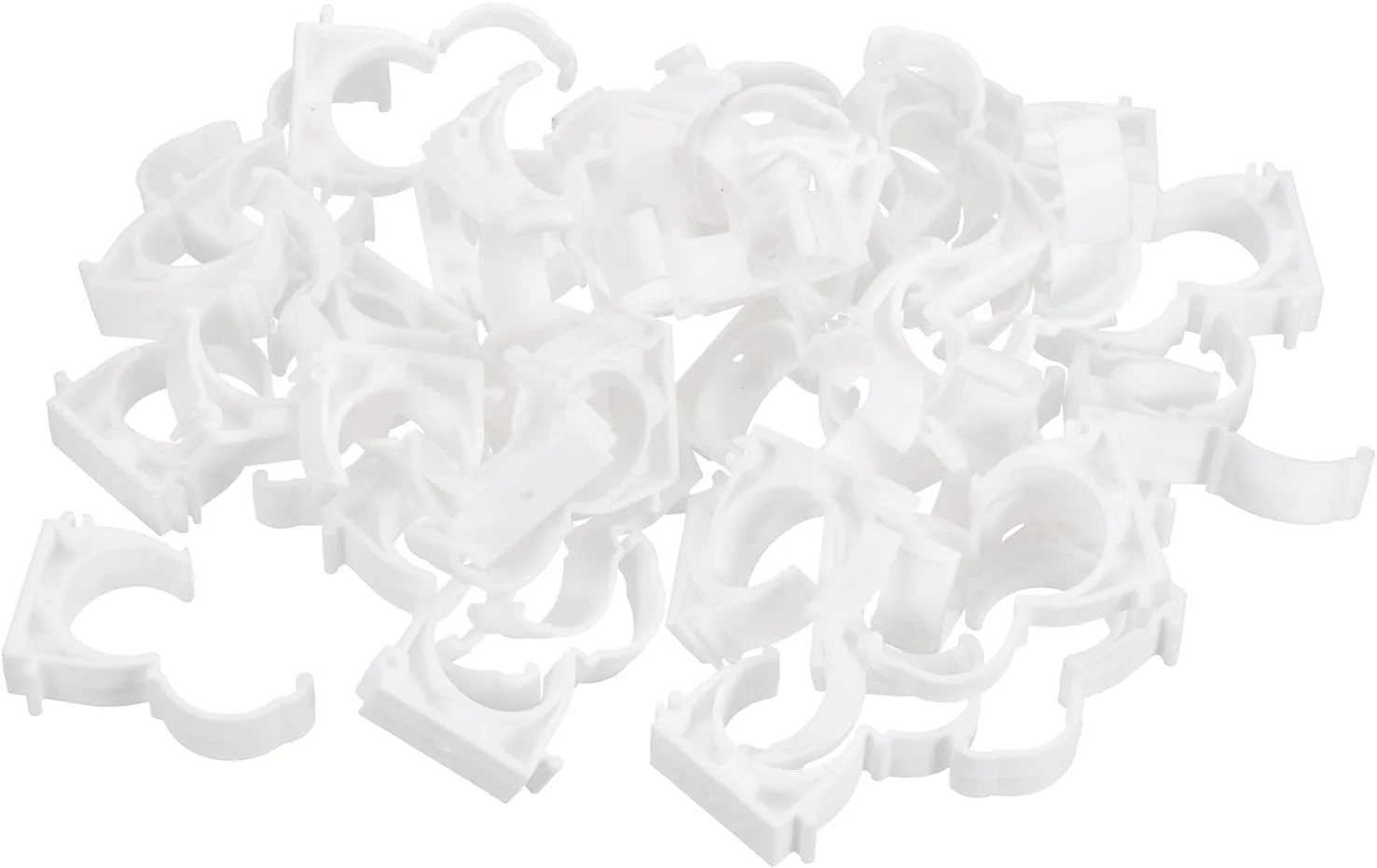 sourcing map 40 عدد بست لوله PPR نوع U، گیره های اتصالات، کانکتورهای داخلی 32 میلی متری سفید، اتصال سریع برای شلنگ، لوله برق، لوازم منزل، تفنگ میخکوب، سوراخکاری sourcing map 40 عدد بست لوله PPR نوع U، گیره های اتصالات، کانکتورهای داخلی 32 میلی متری سفید، اتصال سریع برای شلنگ، لوله برق، لوازم منزل، تفنگ میخکوب، سوراخکاری