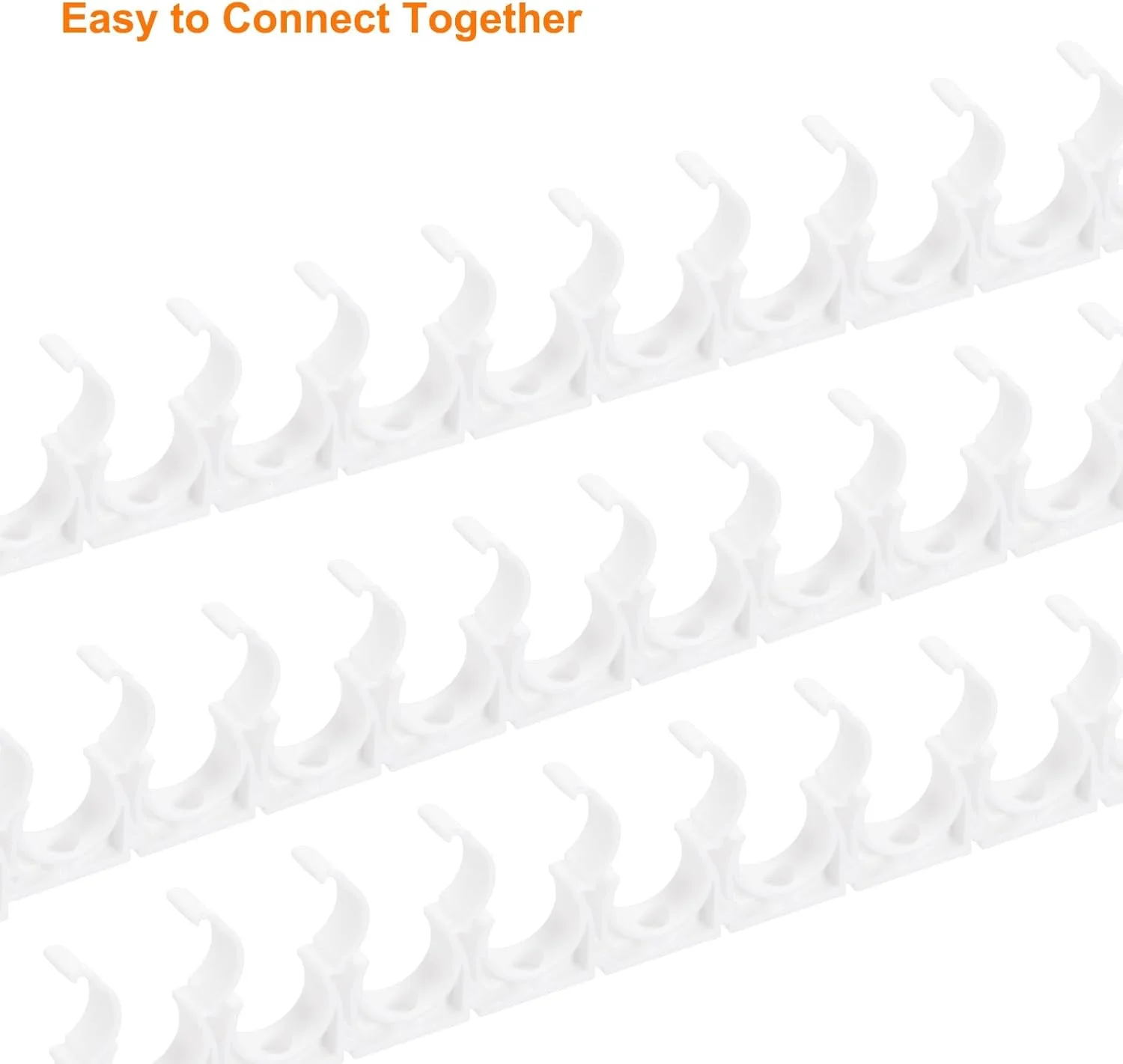 sourcing map 40 عدد بست لوله PPR نوع U، گیره های اتصالات، کانکتورهای داخلی 32 میلی متری سفید، اتصال سریع برای شلنگ، لوله برق، لوازم منزل، تفنگ میخکوب، سوراخکاری sourcing map 40 عدد بست لوله PPR نوع U، گیره های اتصالات، کانکتورهای داخلی 32 میلی متری سفید، اتصال سریع برای شلنگ، لوله برق، لوازم منزل، تفنگ میخکوب، سوراخکاری