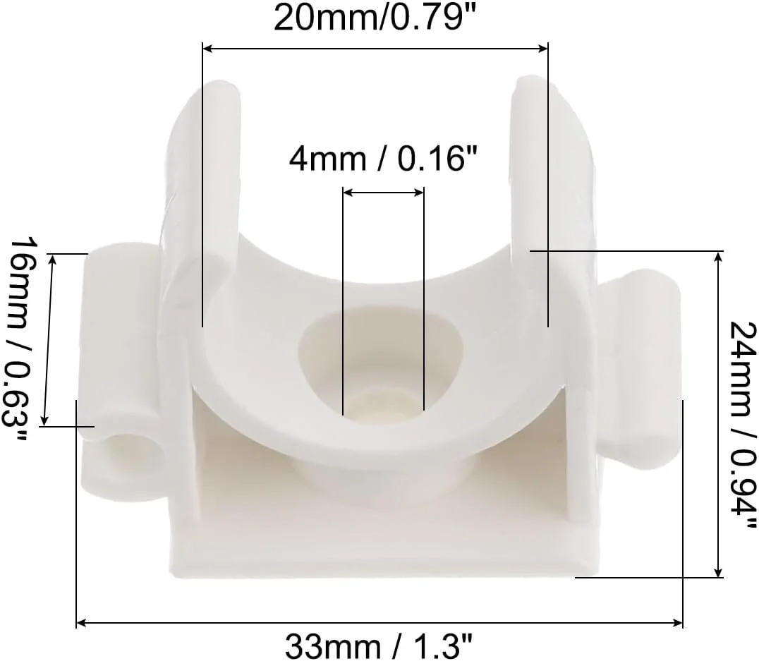 گیره لوله PVC نقشه منبع یابی 20 عددی، بست اتصال دهنده لوله نوع U، قطر داخلی 20 میلی متر، اتصال سریع سفید رنگ برای شلنگ، لوله برق، لوازم منزل گیره لوله PVC نقشه منبع یابی 20 عددی، بست اتصال دهنده لوله نوع U، قطر داخلی 20 میلی متر، اتصال سریع سفید رنگ برای شلنگ، لوله برق، لوازم منزل