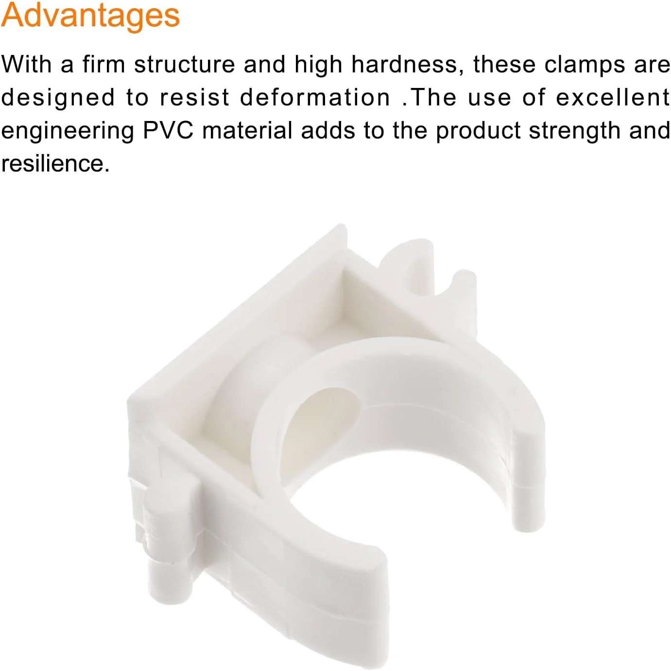 گیره لوله PVC نقشه منبع یابی 20 عددی، بست اتصال دهنده لوله نوع U، قطر داخلی 20 میلی متر، اتصال سریع سفید رنگ برای شلنگ، لوله برق، لوازم منزل گیره لوله PVC نقشه منبع یابی 20 عددی، بست اتصال دهنده لوله نوع U، قطر داخلی 20 میلی متر، اتصال سریع سفید رنگ برای شلنگ، لوله برق، لوازم منزل