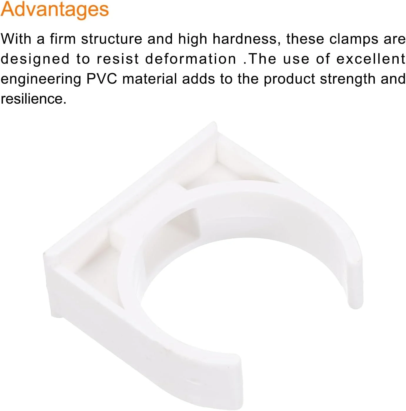 sourcing map 20 عدد بست لوله PVC نوع U گیره اتصالات لوله اتصال داخلی 32 میلی متر سفید اتصال سریع برای شلنگ لوله برق لوازم منزل sourcing map 20 عدد بست لوله PVC نوع U گیره اتصالات لوله اتصال داخلی 32 میلی متر سفید اتصال سریع برای شلنگ لوله برق لوازم منزل