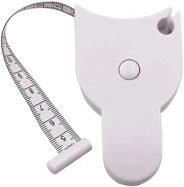 متر خیاطی بدنه Labymos، بسته 1 عددی، 1.5 متری (60 اینچ)، دکمه جمع شونده، سانتی متر و اینچ در کنار هم، نوار فایبرگلاس