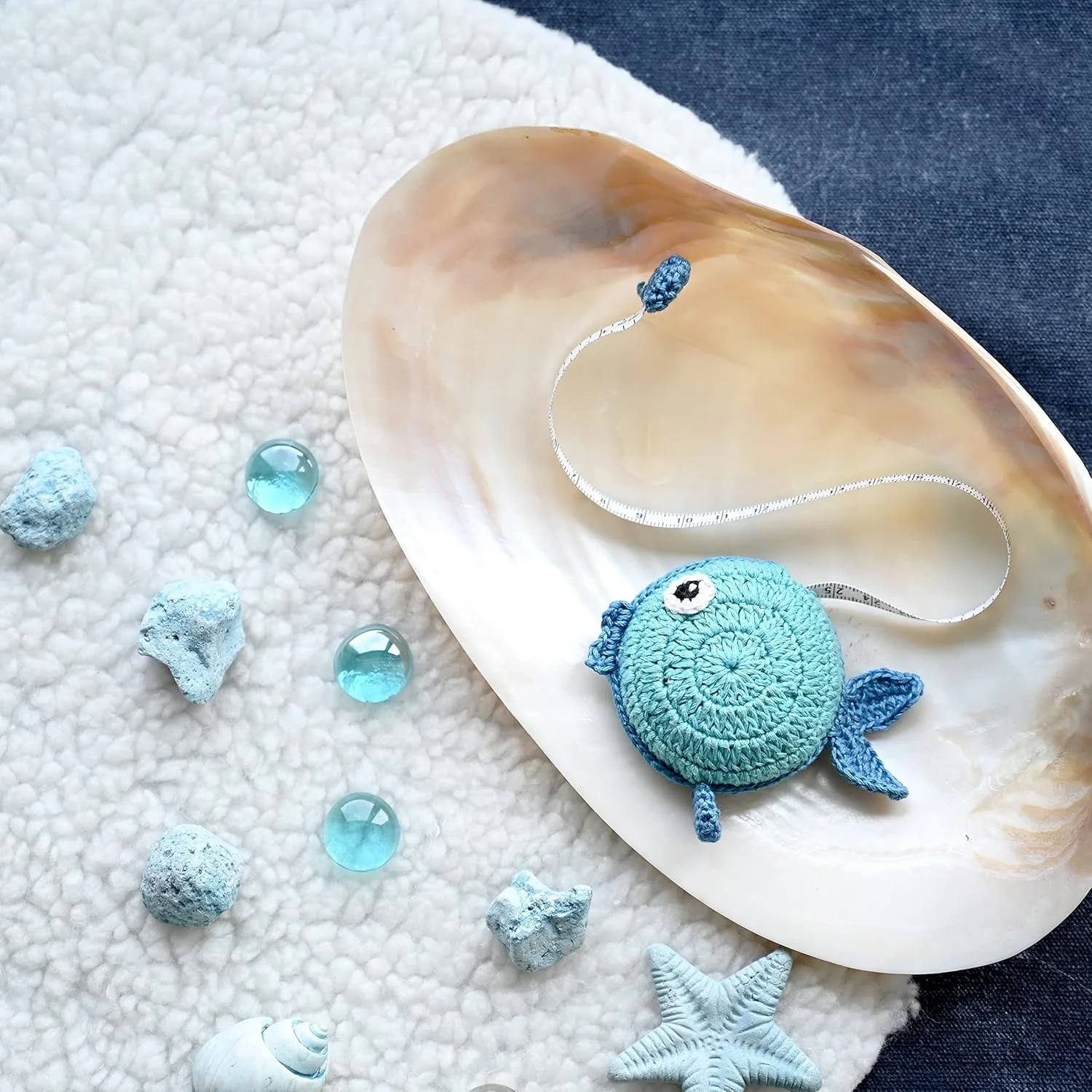 متر خیاطی Lantern Moon، آبی، تک سایز