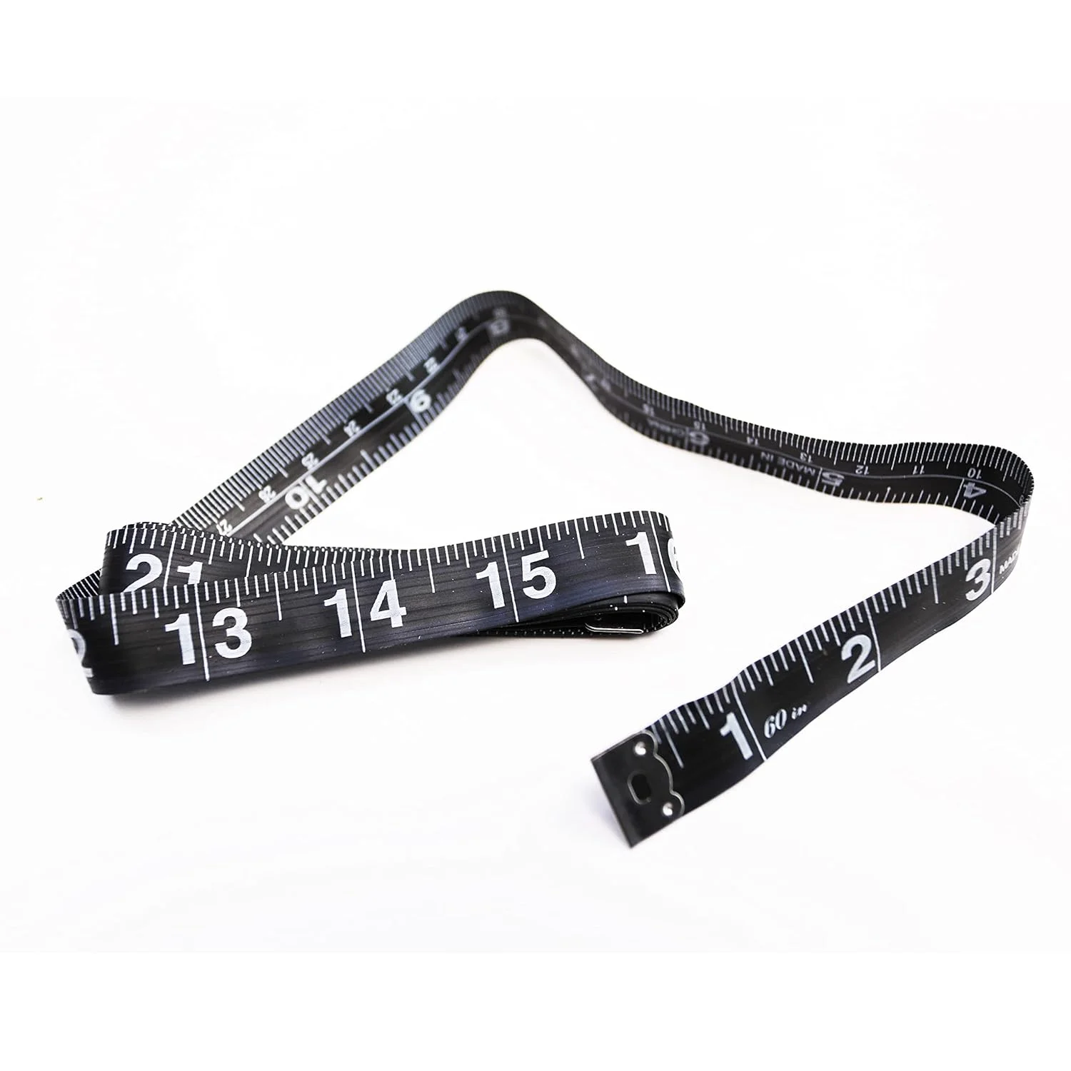 متر خیاطی کینگ‌سنت، 2 عددی، 152 سانتی‌متری/60 اینچی، دو طرفه، نرم، مناسب اندازه‌گیری بدن، کاهش وزن، مصارف پزشکی، خیاطی، پارچه، خیاط لباس، متر نواری انعطاف‌پذیر (مشکی)