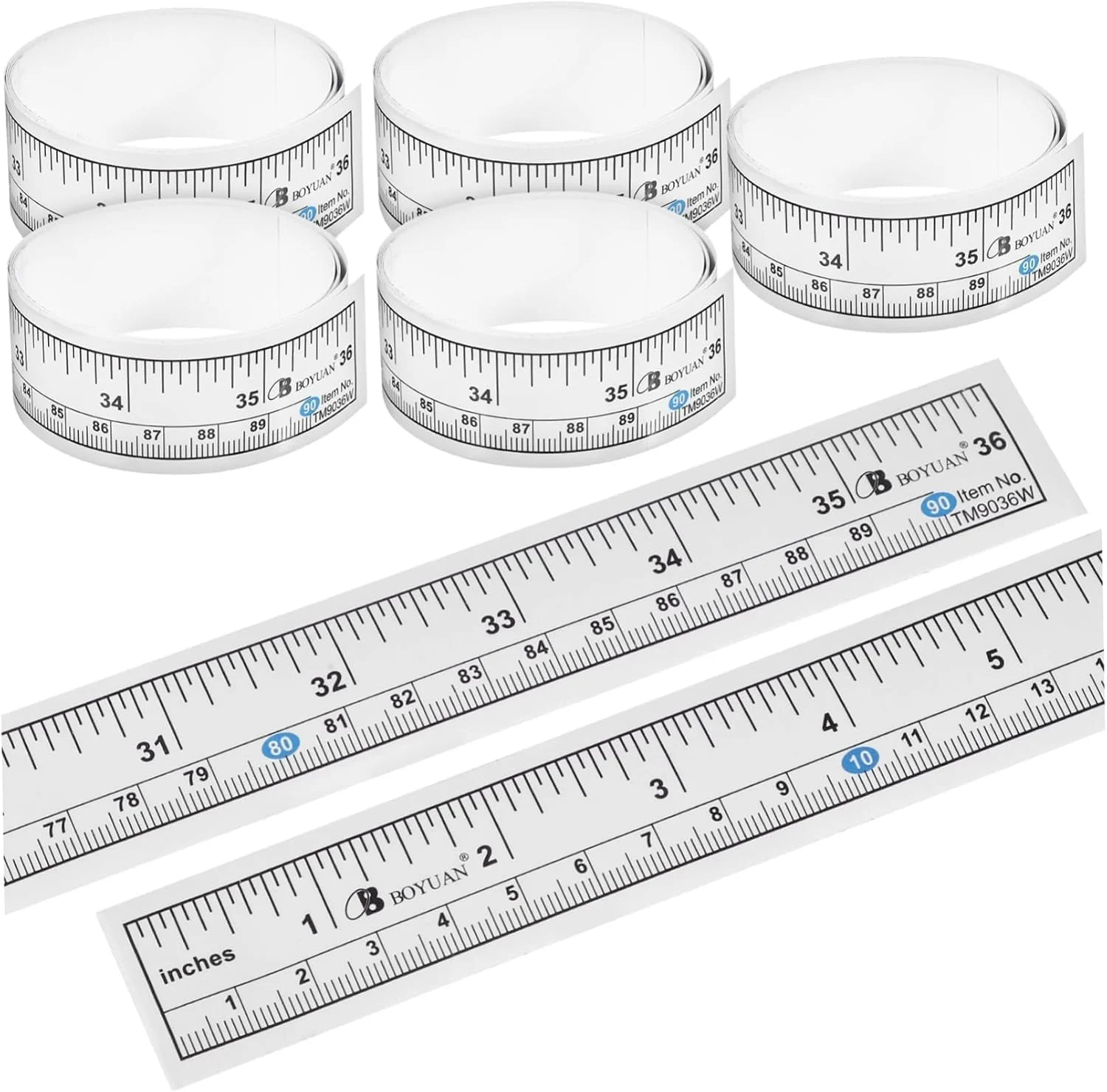 متر نواری چسبی Joyzzz، ابزار اندازه گیری بادوام با چسب دو طرفه، خط کش با خوانایی آسان برای نجاران، خیاطان، هنرمندان و علاقه مندان به صنایع دستی متر نواری چسبی Joyzzz، ابزار اندازه گیری بادوام با چسب دو طرفه، خط کش با خوانایی آسان برای نجاران، خیاطان، هنرمندان و علاقه مندان به صنایع دستی