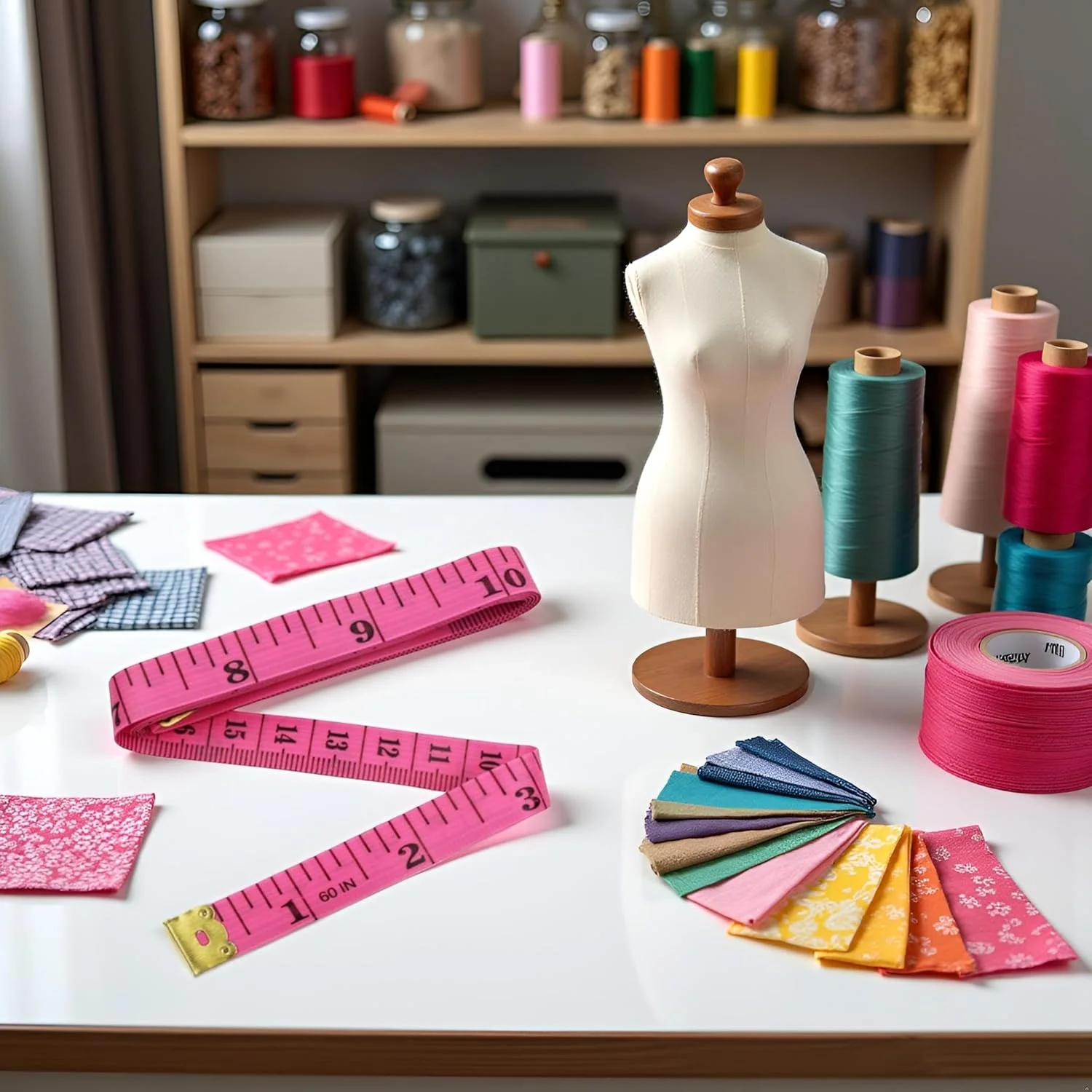 متر خیاطی انعطاف پذیر جوکساسایکس به رنگ قرمز رز - 150 سانتیمتر / 60 اینچ، نوار فیبر پی وی سی دو طرفه برای اندازه گیری دور کمر، قد، بدن، خیاطی، صنایع دستی، متر و خط کش متر خیاطی انعطاف پذیر جوکساسایکس به رنگ قرمز رز - 150 سانتیمتر / 60 اینچ، نوار فیبر پی وی سی دو طرفه برای اندازه گیری دور کمر، قد، بدن، خیاطی، صنایع دستی، متر و خط کش