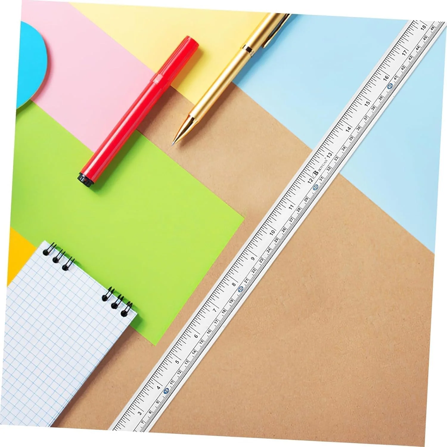 متر نواری چسبی Joyzzz، ابزار اندازه گیری بادوام با چسب دو طرفه، خط کش با خوانایی آسان برای نجاران، خیاطان، هنرمندان و علاقه مندان به صنایع دستی متر نواری چسبی Joyzzz، ابزار اندازه گیری بادوام با چسب دو طرفه، خط کش با خوانایی آسان برای نجاران، خیاطان، هنرمندان و علاقه مندان به صنایع دستی