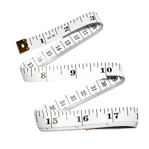 متر خیاطی 150 سانتی متری دو طرفه: نوار اندازه گیری پارچه نرم برای اندازه گیری بدن و پارچه خیاطی متر خیاطی 150 سانتی متری دو طرفه: نوار اندازه گیری پارچه نرم برای اندازه گیری بدن و پارچه خیاطی