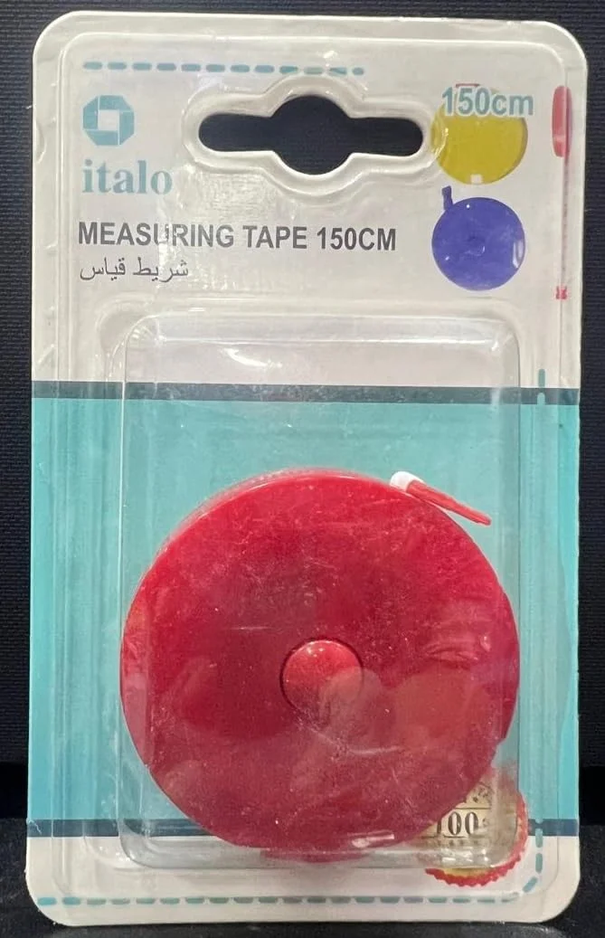 متر خیاطی ایتالو 150 سانتی متری، قرمز، مناسب اندازه گیری بدن و پارچه متر خیاطی ایتالو 150 سانتی متری، قرمز، مناسب اندازه گیری بدن و پارچه