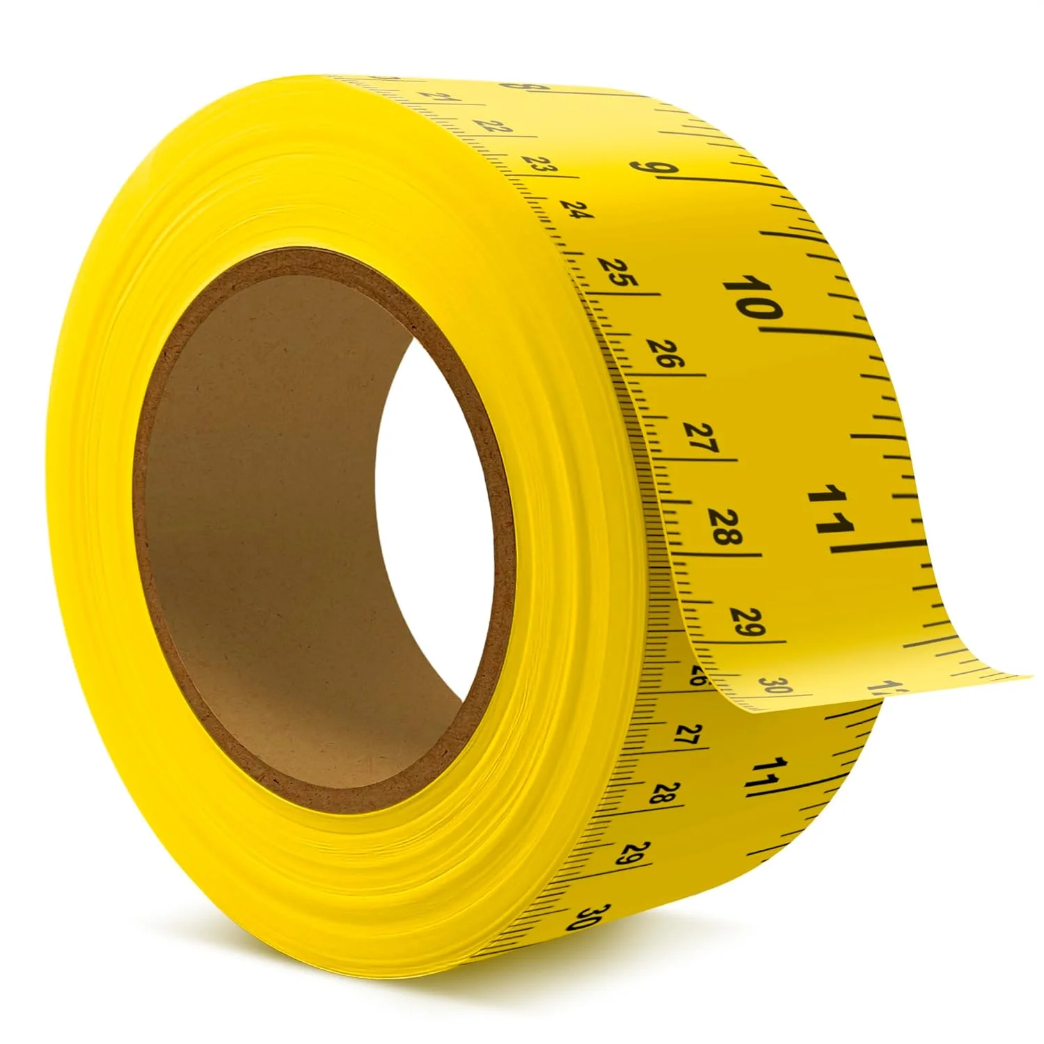 نوار اندازه گیری چسبی تکرار شونده 12 اینچی - 13.9 یارد، عرض 1 اینچ، متریک دوگانه، خواندن چپ به راست، نوار خط کش چسبی انعطاف پذیر و قوی برای DIY، صنایع دستی، نجاری و مجموعه ابزار خیاطی نوار اندازه گیری چسبی تکرار شونده 12 اینچی - 13.9 یارد، عرض 1 اینچ، متریک دوگانه، خواندن چپ به راست، نوار خط کش چسبی انعطاف پذیر و قوی برای DIY، صنایع دستی، نجاری و مجموعه ابزار خیاطی