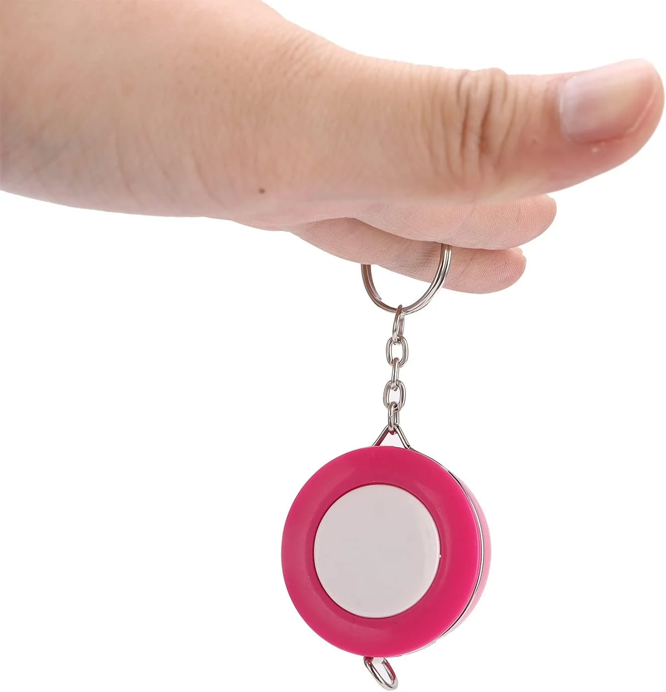 متر نواری بدن Juicemoo، متر نواری نرم جمع شونده، متر خیاطی به شکل جاکلیدی برای خیاطی، پارچه بافی (قرمز گل رز) متر نواری بدن Juicemoo، متر نواری نرم جمع شونده، متر خیاطی به شکل جاکلیدی برای خیاطی، پارچه بافی (قرمز گل رز)