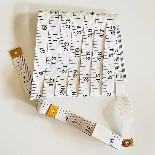 متر خیاطی 150 سانتی متری دو طرفه: نوار اندازه گیری پارچه نرم برای اندازه گیری بدن و پارچه خیاطی متر خیاطی 150 سانتی متری دو طرفه: نوار اندازه گیری پارچه نرم برای اندازه گیری بدن و پارچه خیاطی