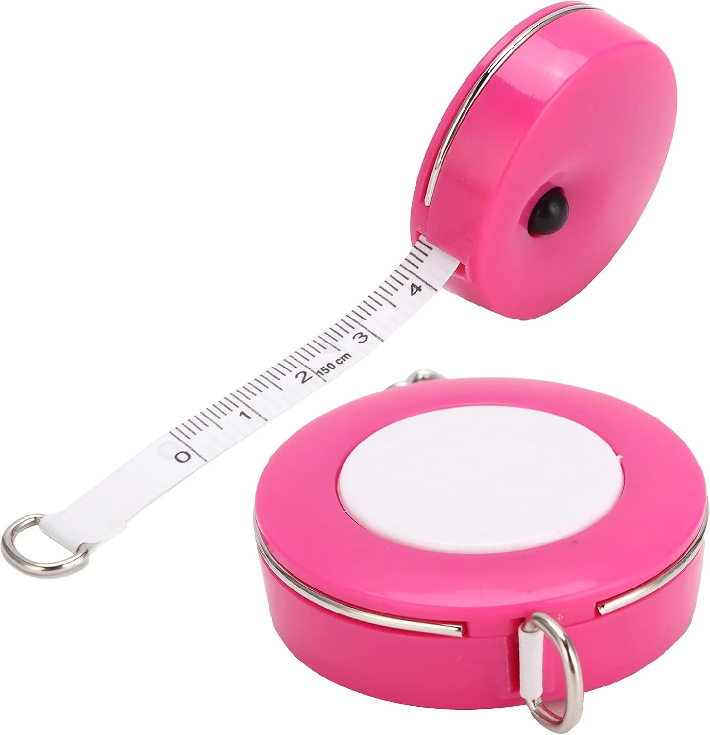 متر نواری بدن Juicemoo، متر نواری نرم جمع شونده، متر خیاطی به شکل جاکلیدی برای خیاطی، پارچه بافی (قرمز گل رز) متر نواری بدن Juicemoo، متر نواری نرم جمع شونده، متر خیاطی به شکل جاکلیدی برای خیاطی، پارچه بافی (قرمز گل رز)