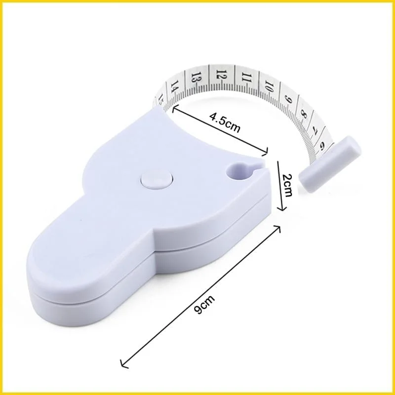 متر نواری دقیق 150 سانتی متری با اندازه گیری آسان: متر اندازه گیری دقیق اتوماتیک برای دور کمر، بازو، پا، شکم و دور سر متر نواری دقیق 150 سانتی متری با اندازه گیری آسان: متر اندازه گیری دقیق اتوماتیک برای دور کمر، بازو، پا، شکم و دور سر