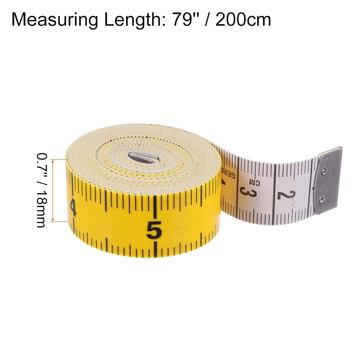 متر خیاطی نرم هرفینگتون، 200 سانتیمتر/79 اینچ، دو مقیاسی، انعطافپذیر، مناسب برای اندازهگیری بدن و لباس متر خیاطی نرم هرفینگتون، 200 سانتیمتر/79 اینچ، دو مقیاسی، انعطافپذیر، مناسب برای اندازهگیری بدن و لباس