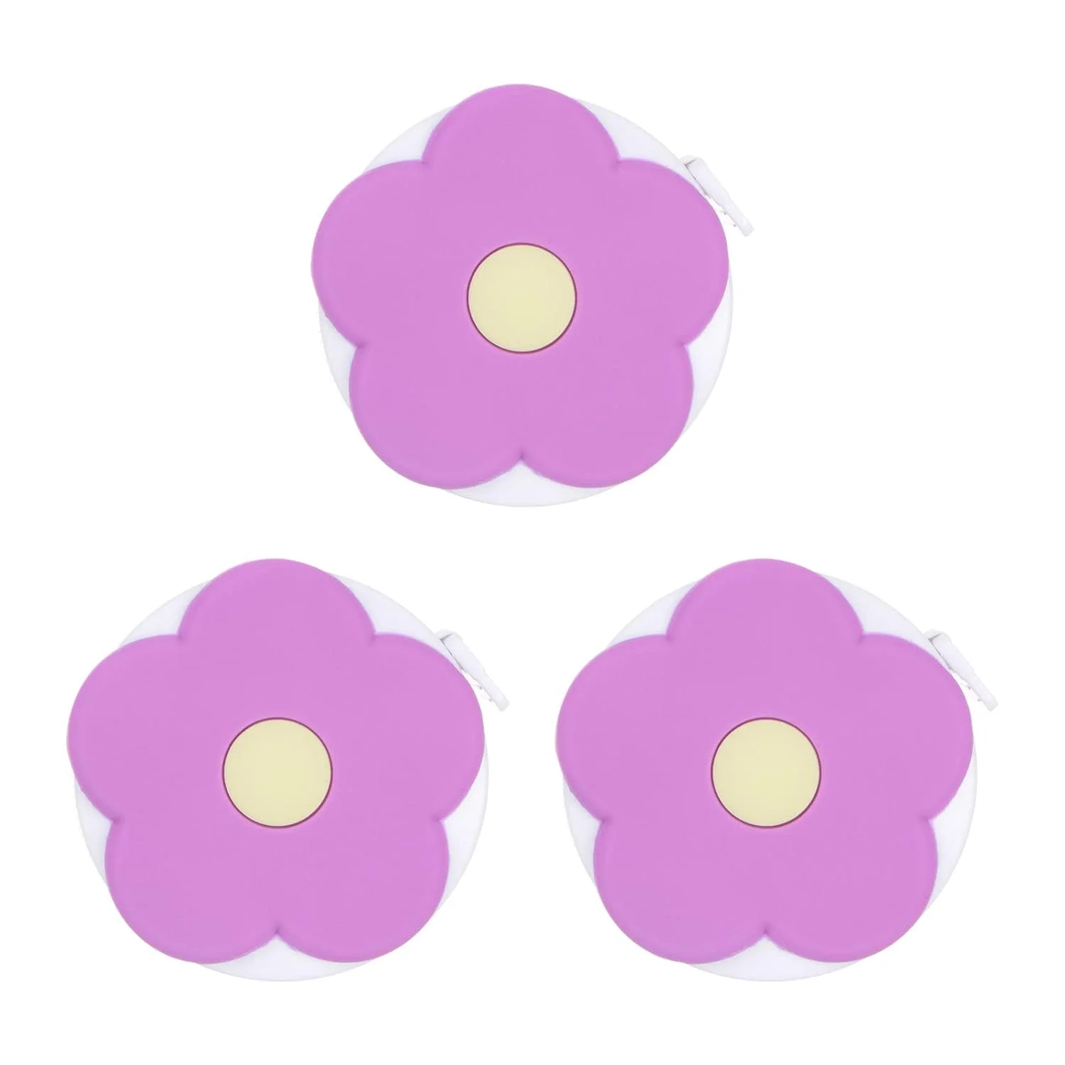 متر خیاطی نرم هارفینگتون 3 عددی 1.5 متری جمع شونده طرح کارتونی مینی، متر نواری فانتزی برای خیاطی، پارچه، اندازه گیری بدن، گل بنفش متر خیاطی نرم هارفینگتون 3 عددی 1.5 متری جمع شونده طرح کارتونی مینی، متر نواری فانتزی برای خیاطی، پارچه، اندازه گیری بدن، گل بنفش