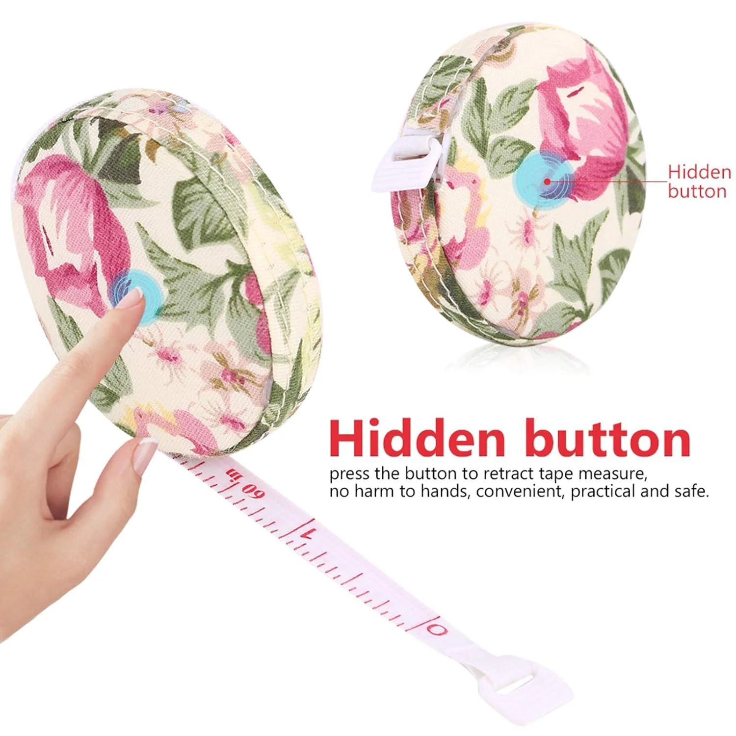 متر خیاطی جمع شونده Haosie، 150 سانتی متر/60 اینچ، متر نواری بدنه با مقیاس دوگانه، مناسب برای اندازه گیری تناسب اندام، خیاطی، پارچه و پارچه بافی (#2) متر خیاطی جمع شونده Haosie، 150 سانتی متر/60 اینچ، متر نواری بدنه با مقیاس دوگانه، مناسب برای اندازه گیری تناسب اندام، خیاطی، پارچه و پارچه بافی (#2)