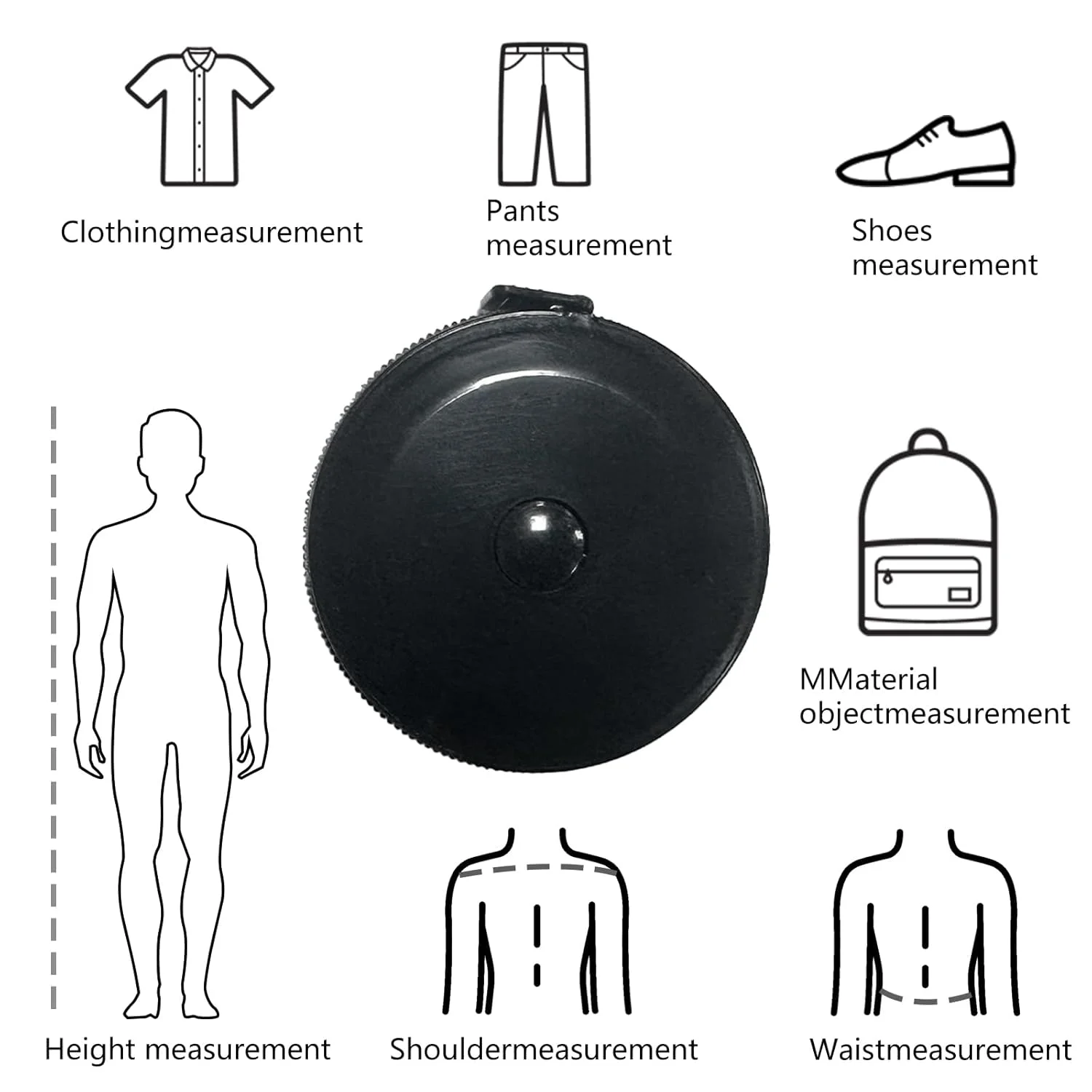 متر خیاطی جمع شونده GDMINLO مدل F050، دو طرفه، 1.5 متری/60 اینچی، مشکی، قفل دکمه ای، بسته 3 عددی متر خیاطی جمع شونده GDMINLO مدل F050، دو طرفه، 1.5 متری/60 اینچی، مشکی، قفل دکمه ای، بسته 3 عددی