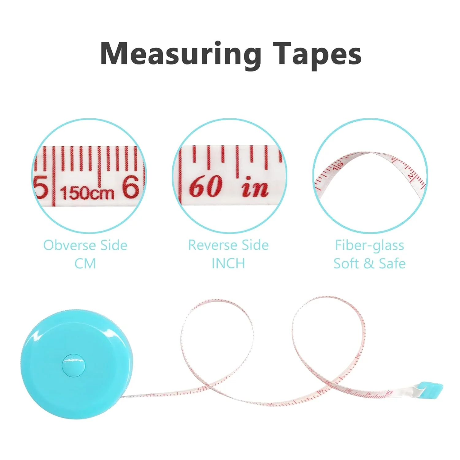 GDMINLO بسته 3 عددی متر نواری، متر اندازه گیری برای اندازه گیری بدن، کاهش وزن، جمع شونده 1.5 متری 60 اینچی، متر نواری دو طرفه دکمه فشاری کوچک برای اندازه گیری بدن (صورتی، بنفش، آبی آسمانی) GDMINLO بسته 3 عددی متر نواری، متر اندازه گیری برای اندازه گیری بدن، کاهش وزن، جمع شونده 1.5 متری 60 اینچی، متر نواری دو طرفه دکمه فشاری کوچک برای اندازه گیری بدن (صورتی، بنفش، آبی آسمانی)