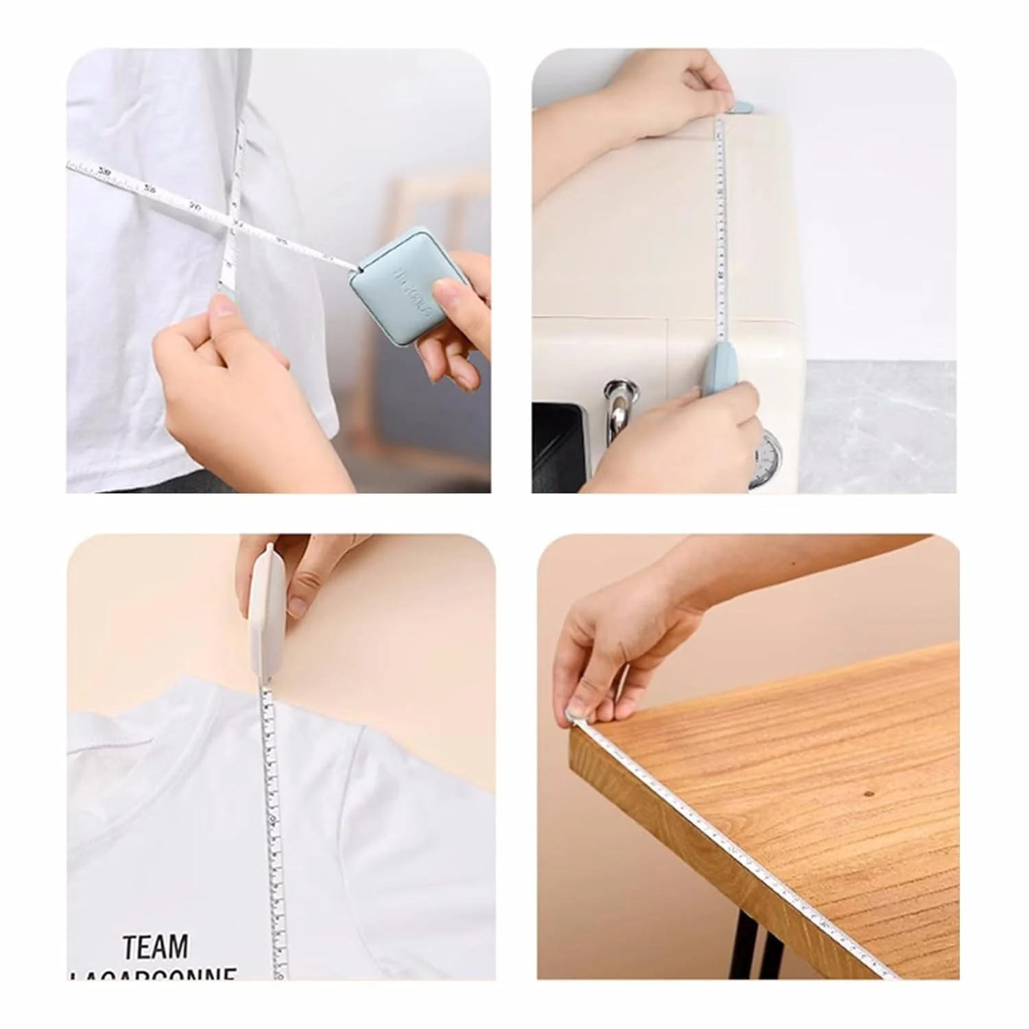 متر خیاطی نرم GAILY YOUTH، متر اندازه گیری بدن 150 سانتی متر، متر نواری خیاطی با مقیاس دوگانه، متر نواری جمع شونده برای اندازه گیری بدن، تناسب اندام و خیاطی (سفید گرد) متر خیاطی نرم GAILY YOUTH، متر اندازه گیری بدن 150 سانتی متر، متر نواری خیاطی با مقیاس دوگانه، متر نواری جمع شونده برای اندازه گیری بدن، تناسب اندام و خیاطی (سفید گرد)