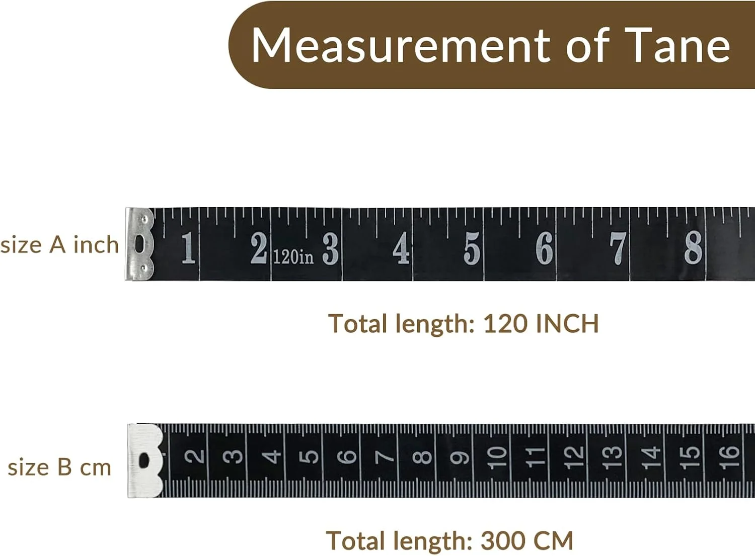 نوار اندازه گیری خیاطی GDMINLO بسته 2 عددی 120 اینچ/300 سانتی متر، نوار نرم دو مقیاسی برای اندازه گیری وزن بدن، اندازه گیری پزشکی بدن، خیاطی، پارچه، خط کش انعطاف پذیر (مشکی) نوار اندازه گیری خیاطی GDMINLO بسته 2 عددی 120 اینچ/300 سانتی متر، نوار نرم دو مقیاسی برای اندازه گیری وزن بدن، اندازه گیری پزشکی بدن، خیاطی، پارچه، خط کش انعطاف پذیر (مشکی)