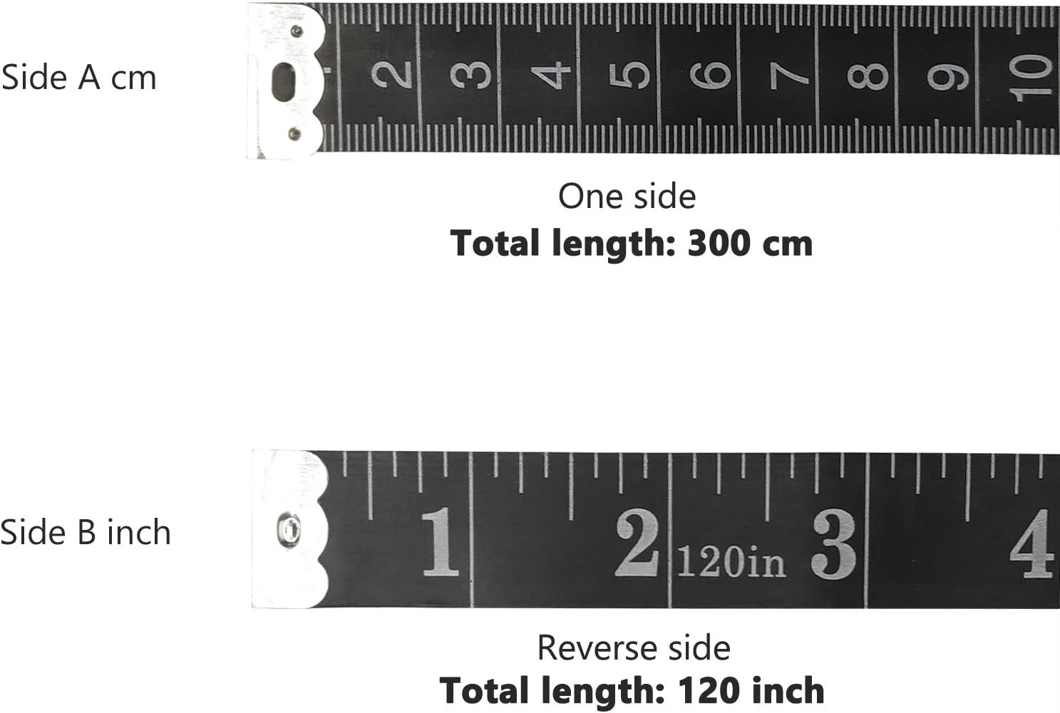 نوار اندازه گیری خیاطی GDMINLO بسته 2 عددی 120 اینچ/300 سانتی متر، نوار نرم دو مقیاسی برای اندازه گیری وزن بدن، اندازه گیری پزشکی بدن، خیاطی، پارچه، خط کش انعطاف پذیر (مشکی) نوار اندازه گیری خیاطی GDMINLO بسته 2 عددی 120 اینچ/300 سانتی متر، نوار نرم دو مقیاسی برای اندازه گیری وزن بدن، اندازه گیری پزشکی بدن، خیاطی، پارچه، خط کش انعطاف پذیر (مشکی)