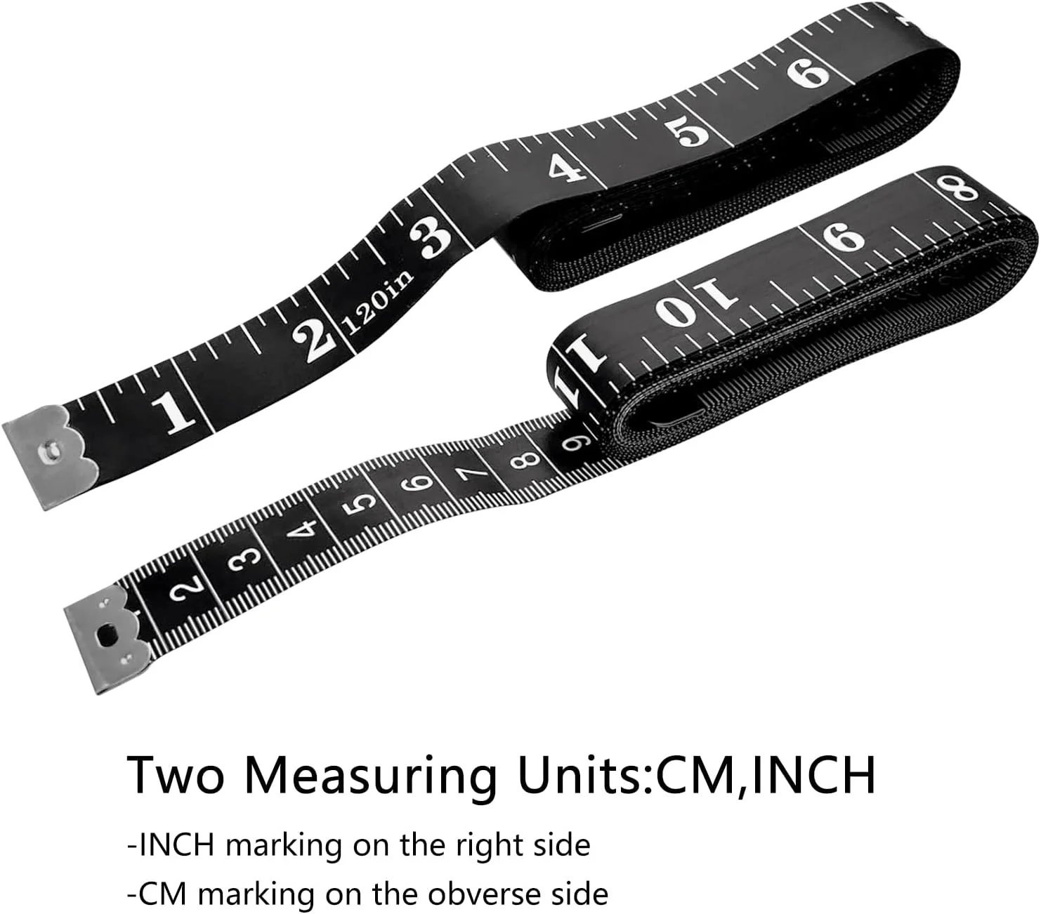 نوار اندازه گیری خیاطی GDMINLO بسته 2 عددی 120 اینچ/300 سانتی متر، نوار نرم دو مقیاسی برای اندازه گیری وزن بدن، اندازه گیری پزشکی بدن، خیاطی، پارچه، خط کش انعطاف پذیر (مشکی) نوار اندازه گیری خیاطی GDMINLO بسته 2 عددی 120 اینچ/300 سانتی متر، نوار نرم دو مقیاسی برای اندازه گیری وزن بدن، اندازه گیری پزشکی بدن، خیاطی، پارچه، خط کش انعطاف پذیر (مشکی)