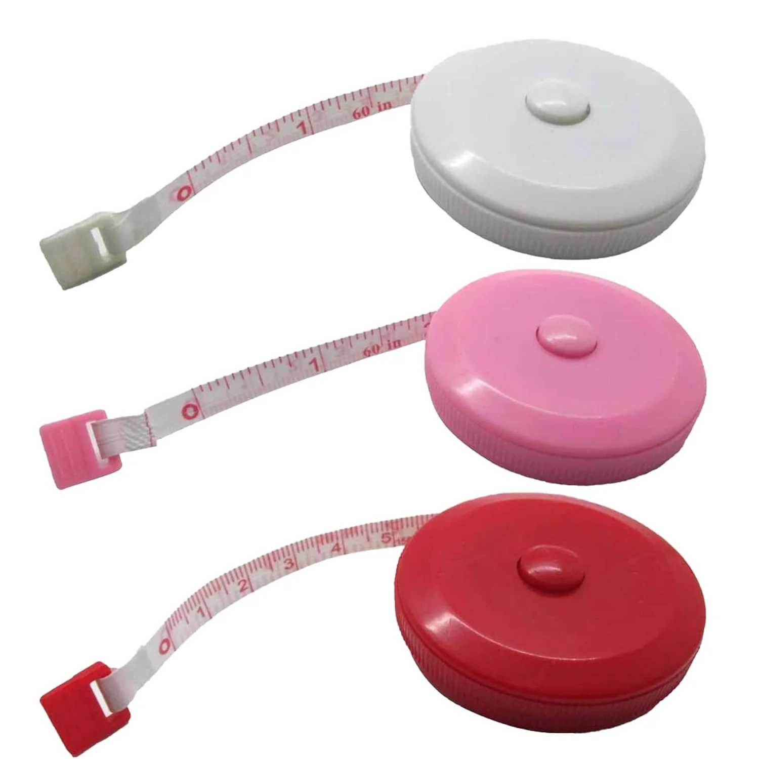 مجموعه متر خیاطی گجتایم آمریکا (بسته 3 عددی) - متر جیبی برای اندازه گیری دور کمر و بدن، خیاطی، خیاط، صنایع دستی، DIY، بافندگی، تناسب اندام - جمع شونده، نرم و انعطاف پذیر مجموعه متر خیاطی گجتایم آمریکا (بسته 3 عددی) - متر جیبی برای اندازه گیری دور کمر و بدن، خیاطی، خیاط، صنایع دستی، DIY، بافندگی، تناسب اندام - جمع شونده، نرم و انعطاف پذیر