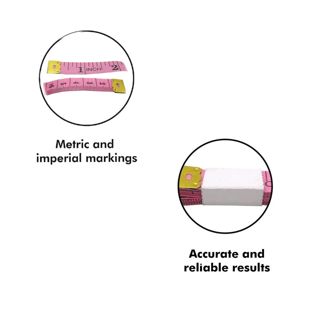 متر خیاطی گجتایم آمریکا - متر اندازه گیری بدن و پارچه برای خیاطی، خیاط، پارچه، کمر، کاردستی، تناسب اندام، متر دو طرفه چند منظوره - 60 اینچ - صورتی روشن - بسته 1 عددی متر خیاطی گجتایم آمریکا - متر اندازه گیری بدن و پارچه برای خیاطی، خیاط، پارچه، کمر، کاردستی، تناسب اندام، متر دو طرفه چند منظوره - 60 اینچ - صورتی روشن - بسته 1 عددی