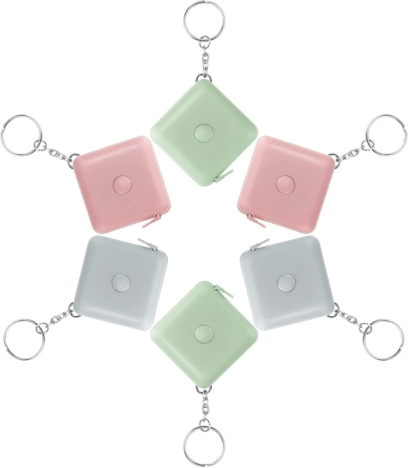 متر خیاطی نرم و جمع شونده FUNI، 6 عددی، دکمه فشاری کوچک، 60 اینچ، چند رنگ، قابل حمل، صورتی، سبز، آبی، 150 سانتی متر با جاکلیدی متر خیاطی نرم و جمع شونده FUNI، 6 عددی، دکمه فشاری کوچک، 60 اینچ، چند رنگ، قابل حمل، صورتی، سبز، آبی، 150 سانتی متر با جاکلیدی