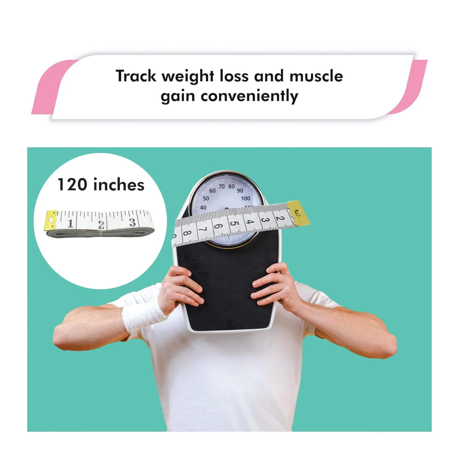 متر خیاطی 300 سانتی متری Gadgetime USA - متر نرم برای بدن و پارچه، خیاطی، خیاط، پارچه، کمر، کاردستی، تناسب اندام، متر دو طرفه چند منظوره متر خیاطی 300 سانتی متری Gadgetime USA - متر نرم برای بدن و پارچه، خیاطی، خیاط، پارچه، کمر، کاردستی، تناسب اندام، متر دو طرفه چند منظوره