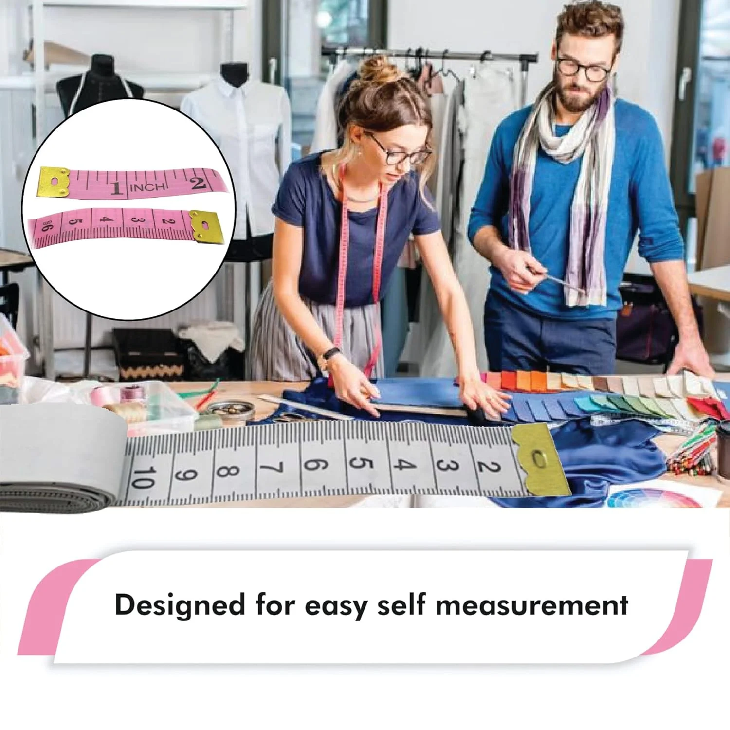 متر خیاطی گجتایم آمریکا (بسته 4 عددی) - جمع شونده، متریک چند منظوره دو طرفه - 3 عدد 60 اینچی، 1 عدد 120 اینچی متر خیاطی گجتایم آمریکا (بسته 4 عددی) - جمع شونده، متریک چند منظوره دو طرفه - 3 عدد 60 اینچی، 1 عدد 120 اینچی