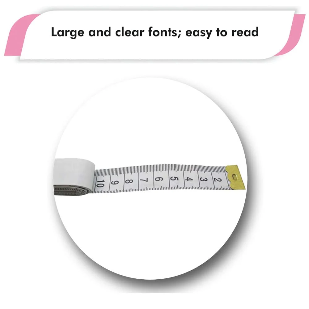 متر خیاطی گجتایم آمریکا - متر اندازه گیری بدن و پارچه برای خیاطی، خیاط، خیاط لباس، پارچه، دور کمر، کاردستی، تناسب اندام، متر دو طرفه چند منظوره 60 اینچی متر خیاطی گجتایم آمریکا - متر اندازه گیری بدن و پارچه برای خیاطی، خیاط، خیاط لباس، پارچه، دور کمر، کاردستی، تناسب اندام، متر دو طرفه چند منظوره 60 اینچی