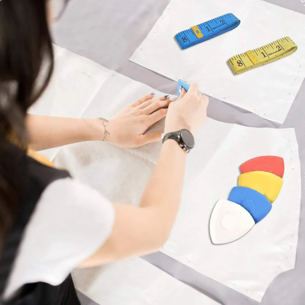 مجموعه 20 عددی گچ خیاطی حرفه ای findTop و 3 عدد متر نواری نرم، گچ خیاطی مثلثی و متر خیاطی دو طرفه، 1.5 متری 60 اینچی، رنگ های متنوع مجموعه 20 عددی گچ خیاطی حرفه ای findTop و 3 عدد متر نواری نرم، گچ خیاطی مثلثی و متر خیاطی دو طرفه، 1.5 متری 60 اینچی، رنگ های متنوع