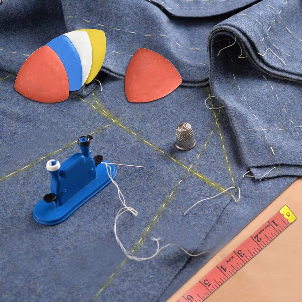 مجموعه 20 عددی گچ خیاطی حرفه ای findTop و 3 عدد متر نواری نرم، گچ خیاطی مثلثی و متر خیاطی دو طرفه، 1.5 متری 60 اینچی، رنگ های متنوع مجموعه 20 عددی گچ خیاطی حرفه ای findTop و 3 عدد متر نواری نرم، گچ خیاطی مثلثی و متر خیاطی دو طرفه، 1.5 متری 60 اینچی، رنگ های متنوع