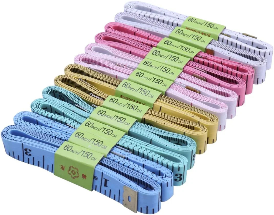 خیاطی FFAACCA، متر خیاطی 150 سانتی متری 12 عددی، متر نواری نرم، مقیاس دوگانه، خط کش انعطاف پذیر برای اندازه گیری بدن خیاطی FFAACCA، متر خیاطی 150 سانتی متری 12 عددی، متر نواری نرم، مقیاس دوگانه، خط کش انعطاف پذیر برای اندازه گیری بدن