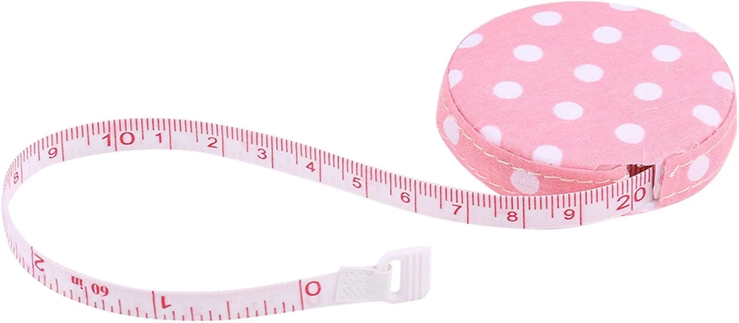 فافهیسی یک عدد متر نواری 150 سانتی متر / 60 اینچ، متر اندازه گیری تناسب اندام بدن (شماره 4 پایه گل رز نقطه سفید) فافهیسی یک عدد متر نواری 150 سانتی متر / 60 اینچ، متر اندازه گیری تناسب اندام بدن (شماره 4 پایه گل رز نقطه سفید)