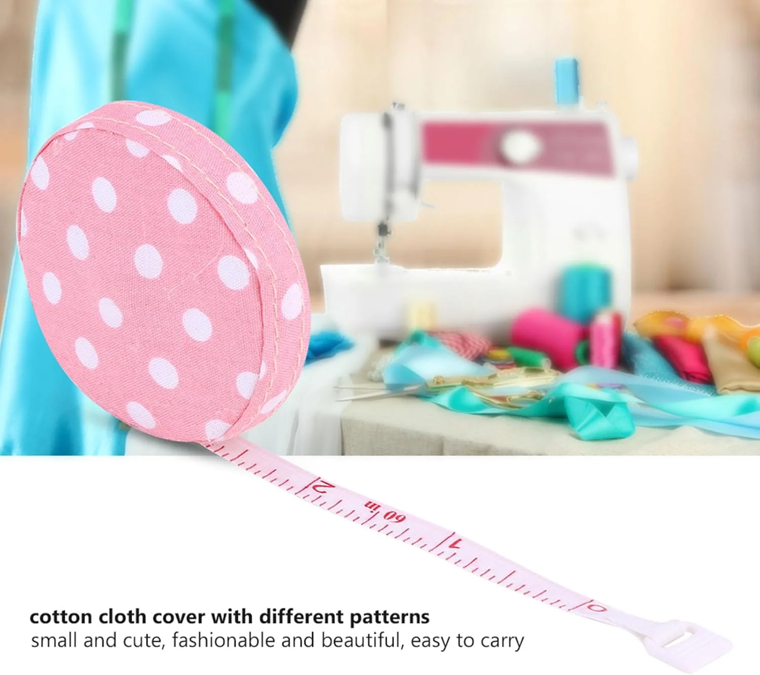 فافهیسی یک عدد متر نواری 150 سانتی متر / 60 اینچ، متر اندازه گیری تناسب اندام بدن (شماره 4 پایه گل رز نقطه سفید) فافهیسی یک عدد متر نواری 150 سانتی متر / 60 اینچ، متر اندازه گیری تناسب اندام بدن (شماره 4 پایه گل رز نقطه سفید)