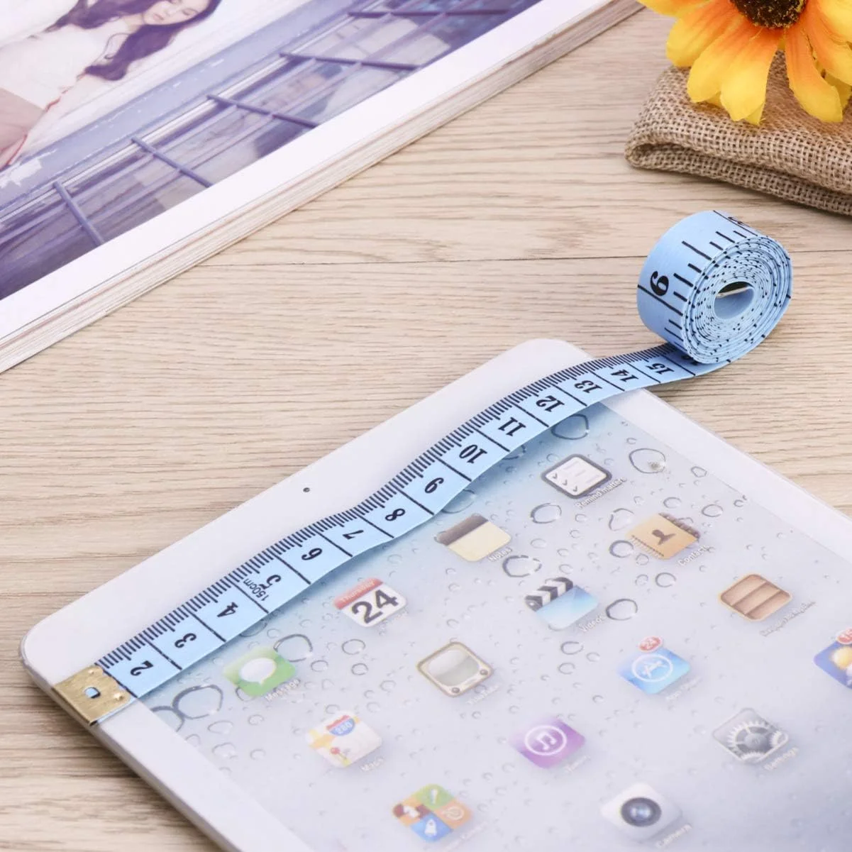 خیاطی FFAACCA، متر خیاطی 150 سانتی متری 12 عددی، متر نواری نرم، مقیاس دوگانه، خط کش انعطاف پذیر برای اندازه گیری بدن خیاطی FFAACCA، متر خیاطی 150 سانتی متری 12 عددی، متر نواری نرم، مقیاس دوگانه، خط کش انعطاف پذیر برای اندازه گیری بدن