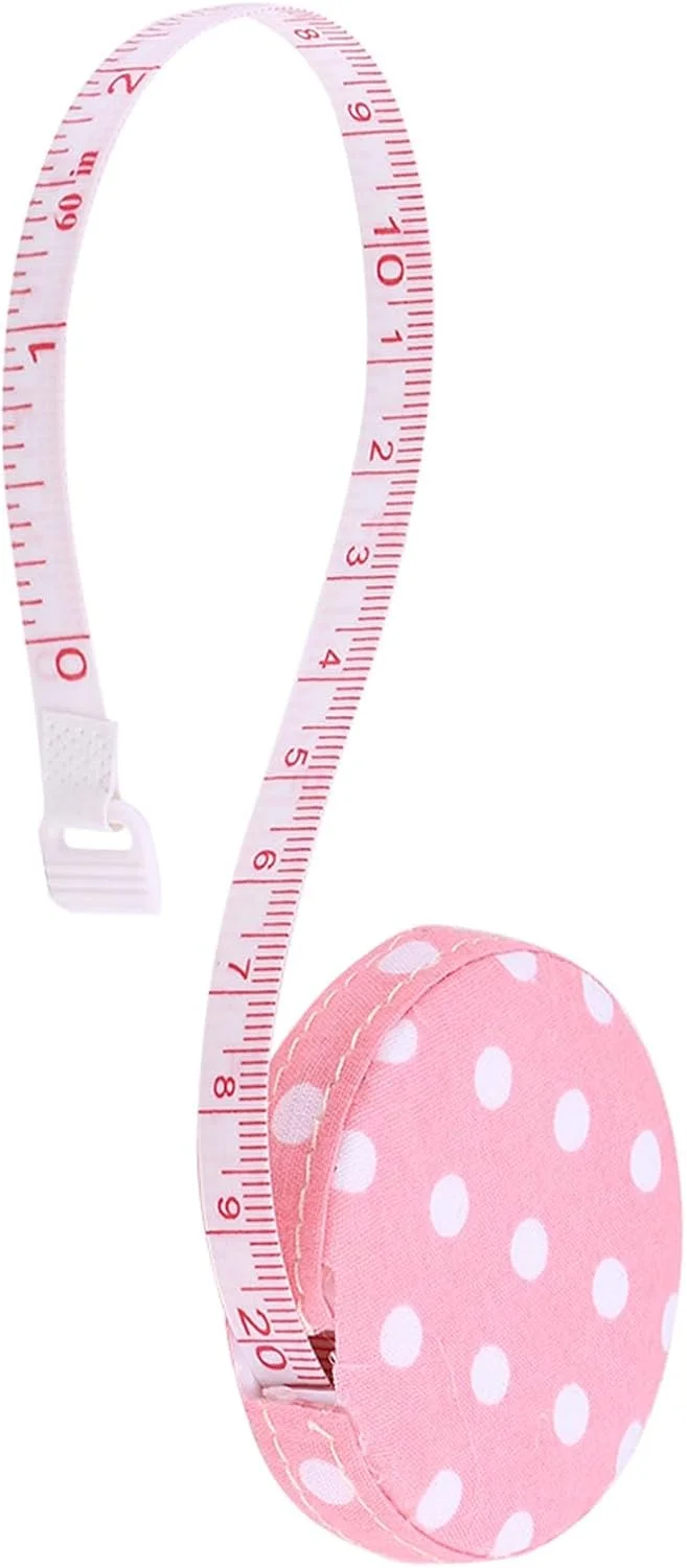 فافهیسی یک عدد متر نواری 150 سانتی متر / 60 اینچ، متر اندازه گیری تناسب اندام بدن (شماره 4 پایه گل رز نقطه سفید) فافهیسی یک عدد متر نواری 150 سانتی متر / 60 اینچ، متر اندازه گیری تناسب اندام بدن (شماره 4 پایه گل رز نقطه سفید)