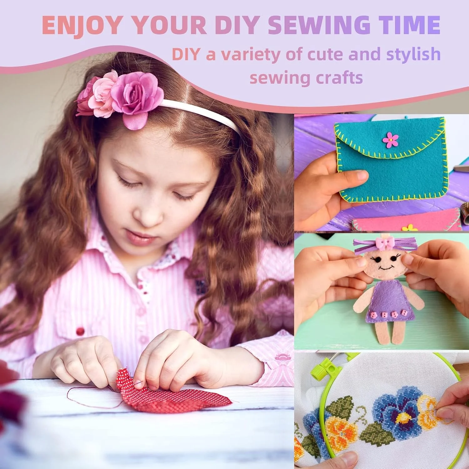 جعبه خیاطی قابل حمل Excefore برای مبتدیان - ست خیاطی کوچک و مناسب مسافرت با قیچی، انگشتانه و متر - برای تعمیرات اضطراری و پروژه های DIY جعبه خیاطی قابل حمل Excefore برای مبتدیان - ست خیاطی کوچک و مناسب مسافرت با قیچی، انگشتانه و متر - برای تعمیرات اضطراری و پروژه های DIY