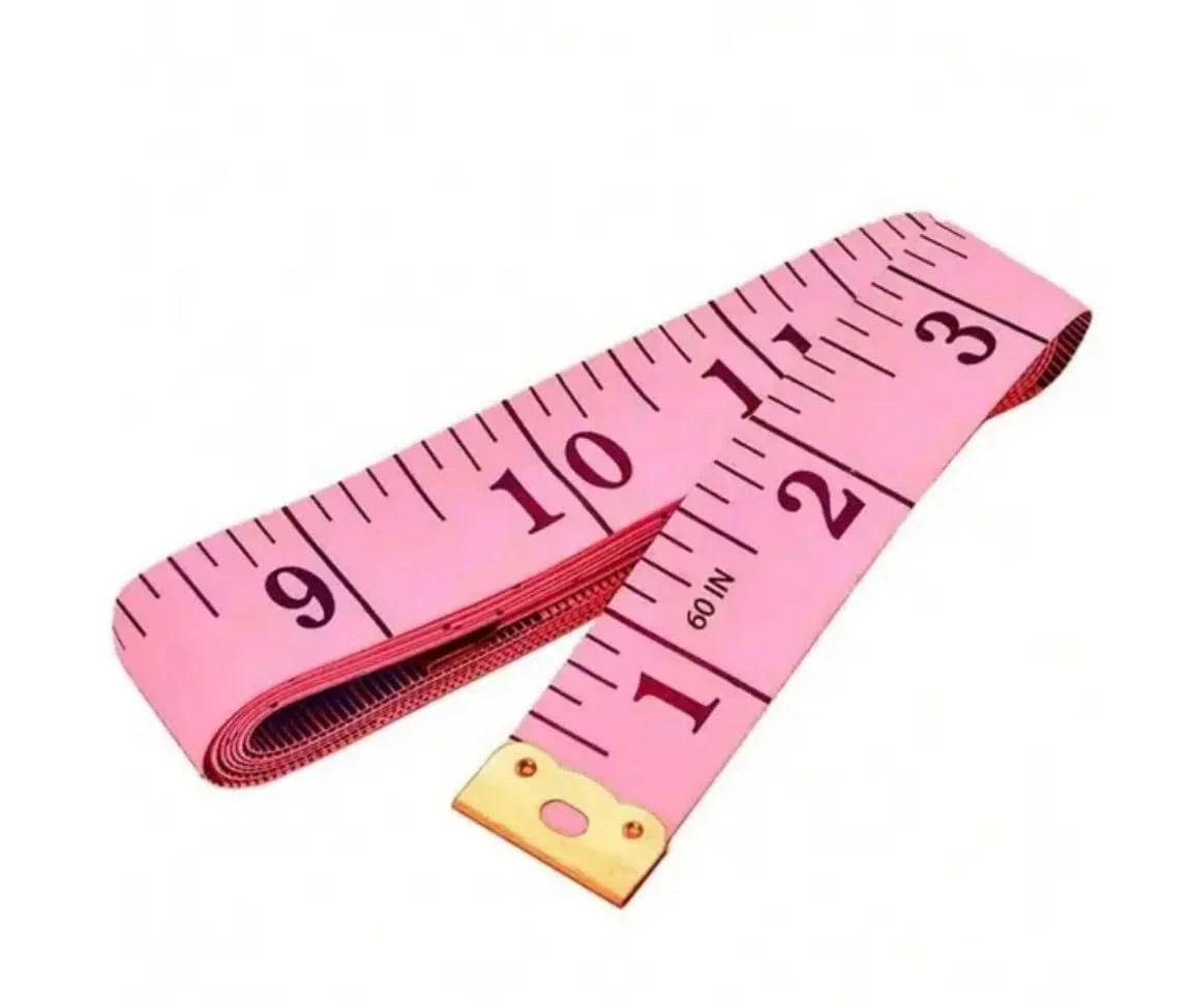 متر نواری جمع شونده بدن - 150 سانتی متر / 60 اینچ برای تناسب اندام، کاهش وزن، خیاطی - صورتی متر نواری جمع شونده بدن - 150 سانتی متر / 60 اینچ برای تناسب اندام، کاهش وزن، خیاطی - صورتی