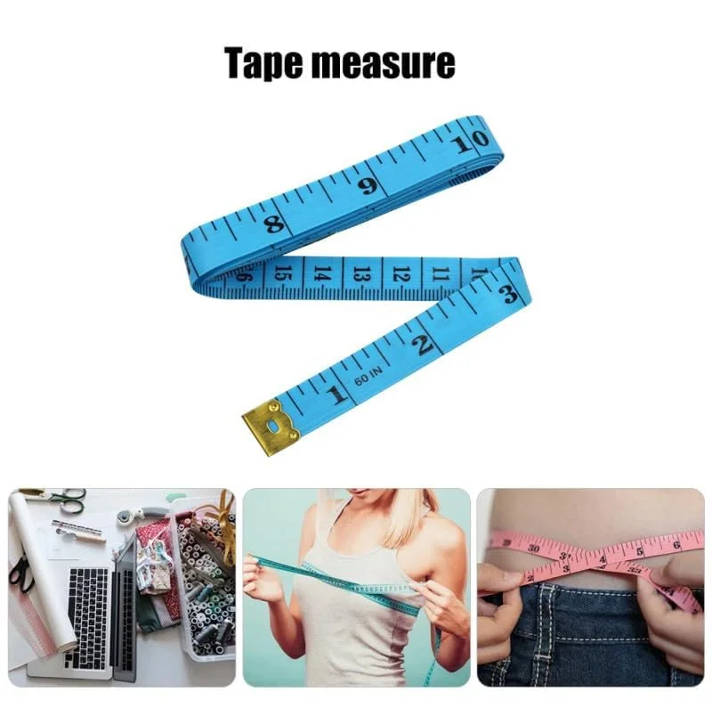 متر نواری انعطاف پذیر آبی Enyolidimk - 150 سانتی متر/60 اینچ، نوار فیبر PVC دو طرفه برای اندازه گیری دور کمر، قد و صنایع دستی خیاطی، متر نواری برای اندازه گیری سایز بدن، متر خیاطی متر نواری انعطاف پذیر آبی Enyolidimk - 150 سانتی متر/60 اینچ، نوار فیبر PVC دو طرفه برای اندازه گیری دور کمر، قد و صنایع دستی خیاطی، متر نواری برای اندازه گیری سایز بدن، متر خیاطی