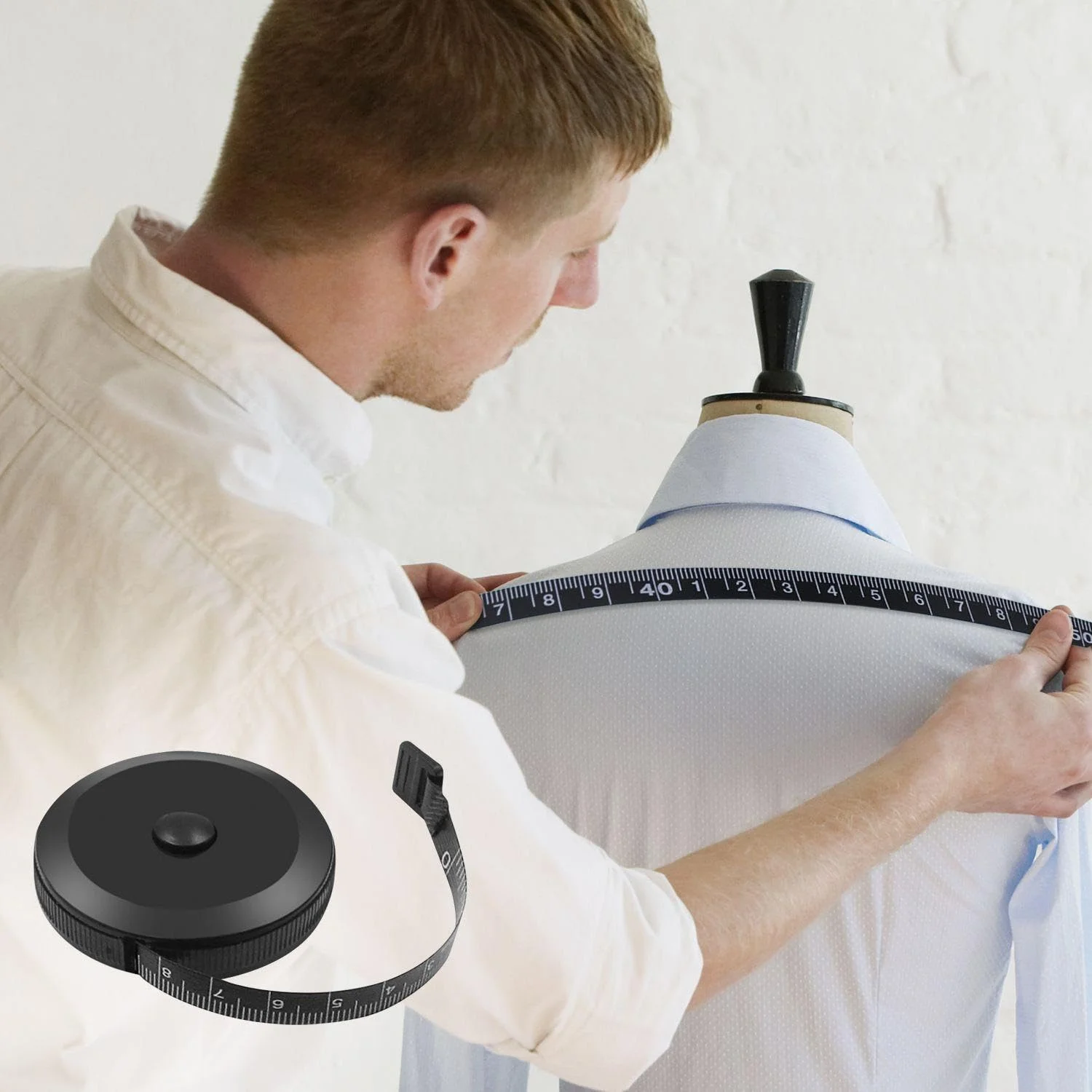 نوار اندازه گیری خیاطی EOWVISN، نوار اندازه گیری مینی، نوار اندازه گیری جمع شونده اتوماتیک، نوار اندازه گیری لباس، نوار اندازه گیری مدرج قابل حمل، 1 عدد نوار اندازه گیری خیاطی EOWVISN، نوار اندازه گیری مینی، نوار اندازه گیری جمع شونده اتوماتیک، نوار اندازه گیری لباس، نوار اندازه گیری مدرج قابل حمل، 1 عدد