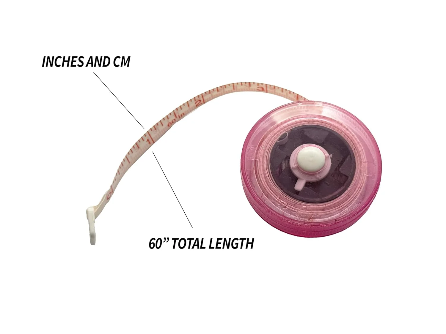 متر نواری جمع شونده بدن EMI - صورتی شفاف - بسته 5 عددی متر نواری جمع شونده بدن EMI - صورتی شفاف - بسته 5 عددی