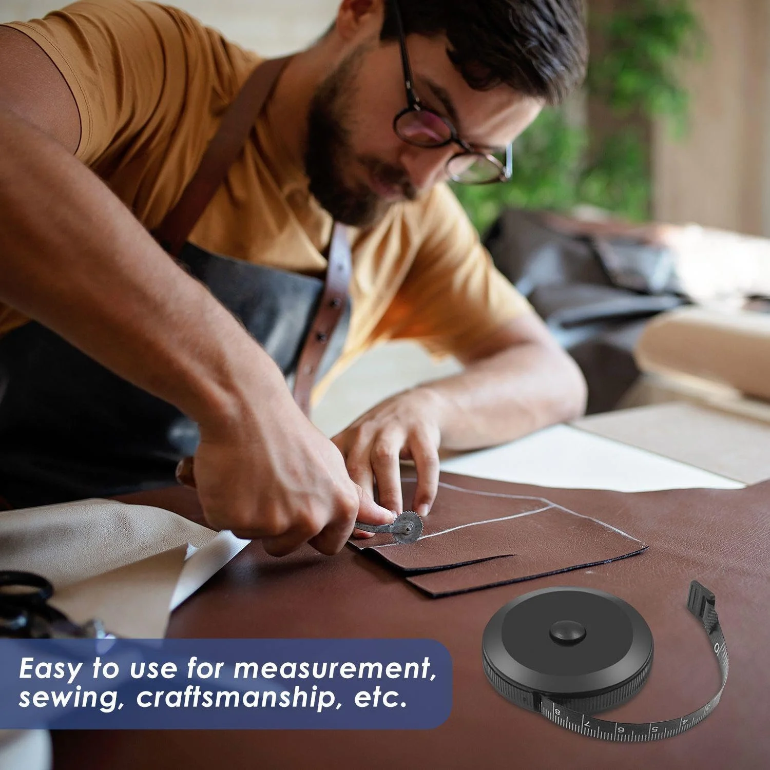 نوار اندازه گیری خیاطی EOWVISN، نوار اندازه گیری مینی، نوار اندازه گیری جمع شونده اتوماتیک، نوار اندازه گیری لباس، نوار اندازه گیری مدرج قابل حمل، 1 عدد نوار اندازه گیری خیاطی EOWVISN، نوار اندازه گیری مینی، نوار اندازه گیری جمع شونده اتوماتیک، نوار اندازه گیری لباس، نوار اندازه گیری مدرج قابل حمل، 1 عدد