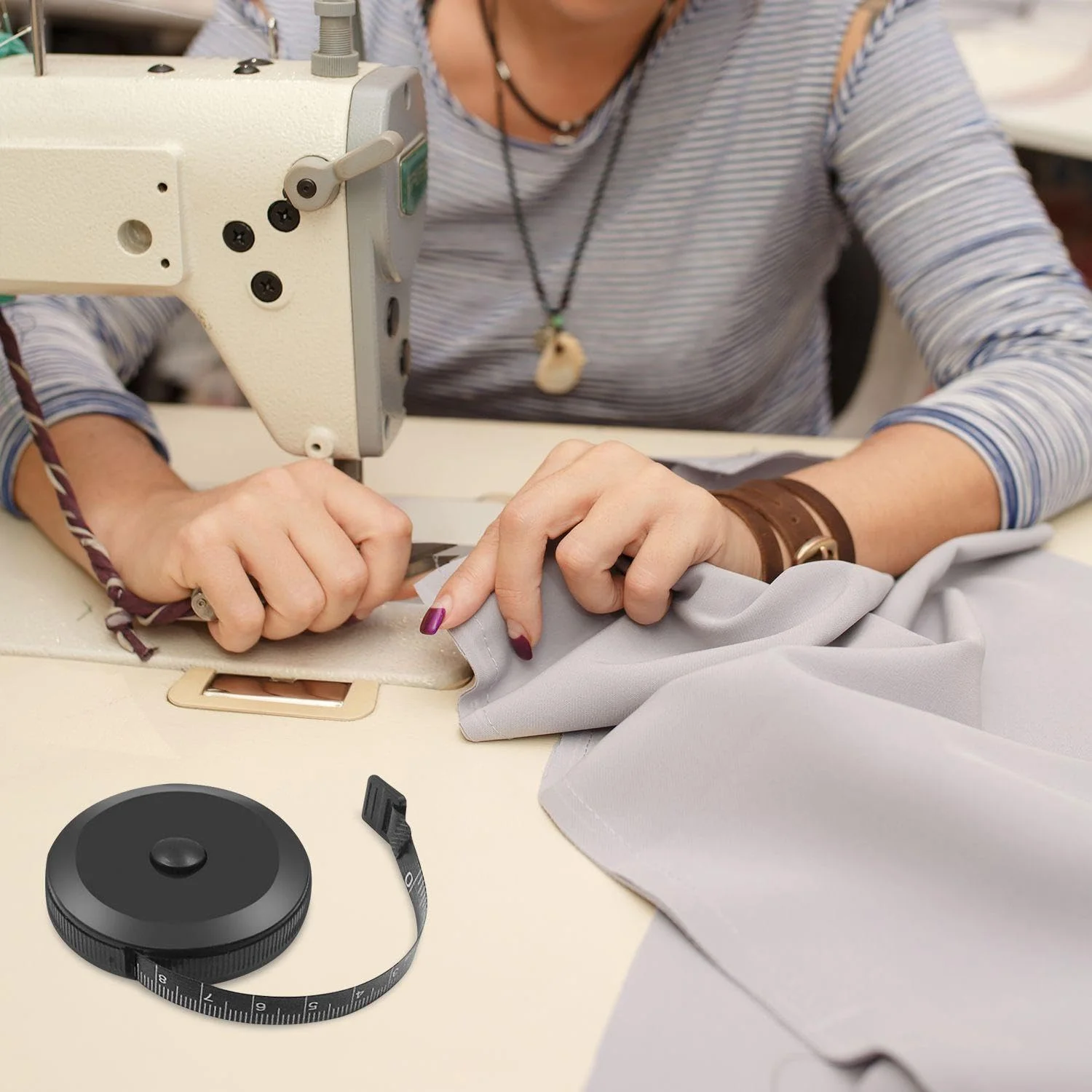 نوار اندازه گیری خیاطی EOWVISN، نوار اندازه گیری مینی، نوار اندازه گیری جمع شونده اتوماتیک، نوار اندازه گیری لباس، نوار اندازه گیری مدرج قابل حمل، 1 عدد نوار اندازه گیری خیاطی EOWVISN، نوار اندازه گیری مینی، نوار اندازه گیری جمع شونده اتوماتیک، نوار اندازه گیری لباس، نوار اندازه گیری مدرج قابل حمل، 1 عدد