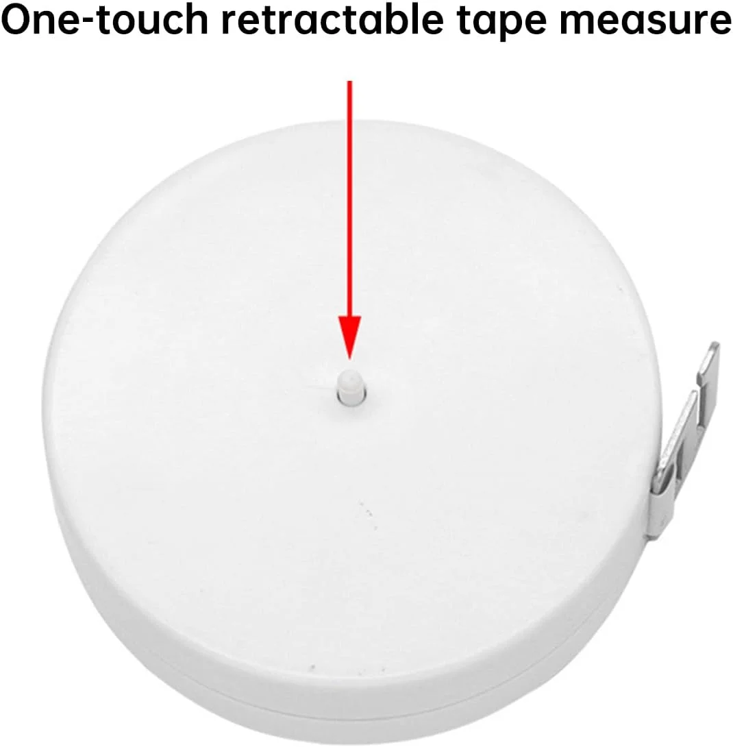 نوار اندازه گیری BMI ECVV 150 سانتی متر با ماشین حساب چرخ BMI، نوار اندازه گیری بدن برای اندازه گیری دقیق وزن و سلامت دور کمر