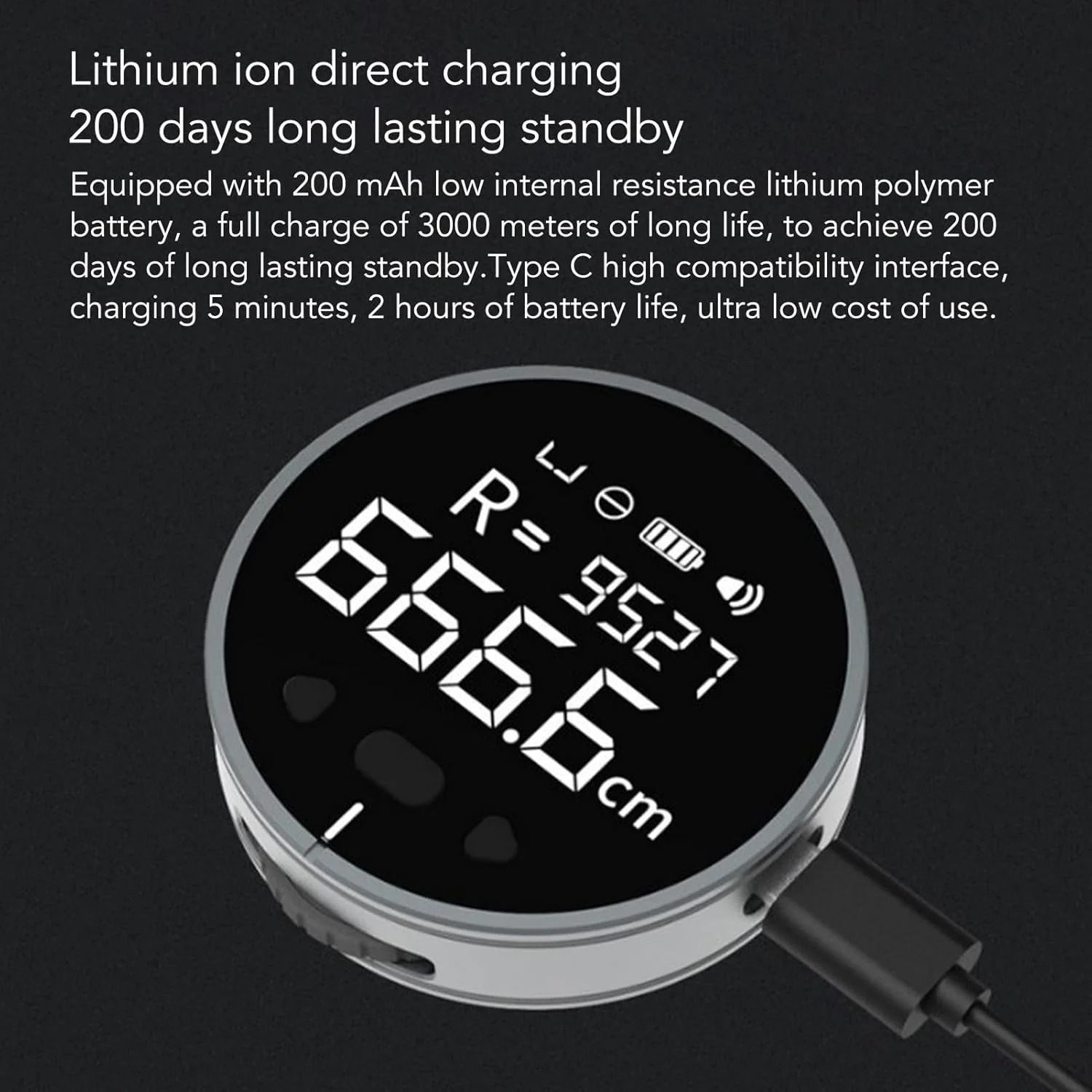 متر نواری دیجیتال الکترونیکی با صفحه نمایش LCD، ابزار اندازه گیری غلتکی مسافت طولانی برای قطر منحنی مسطح